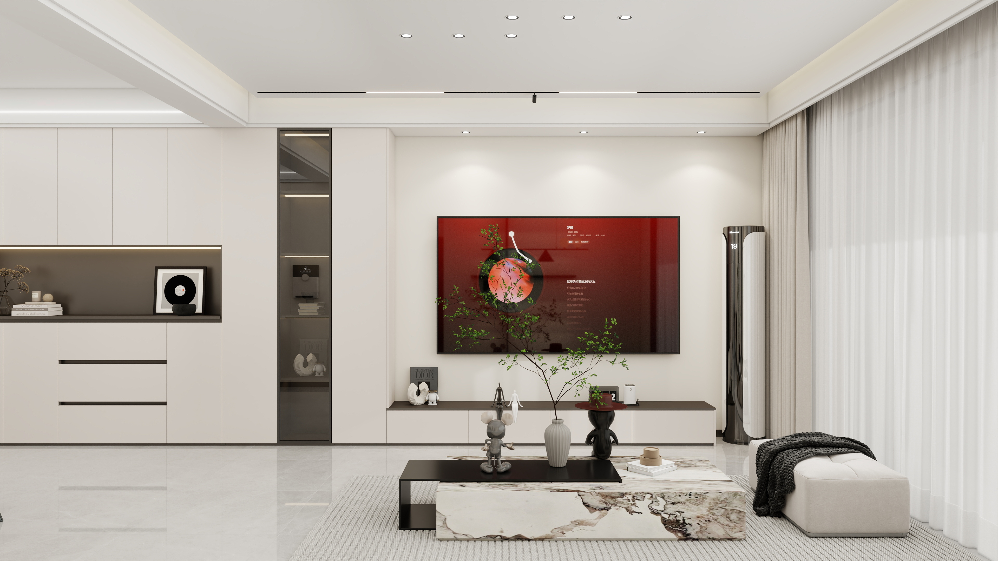 李翔-134㎡4室一层客餐厅装修效果图第2张