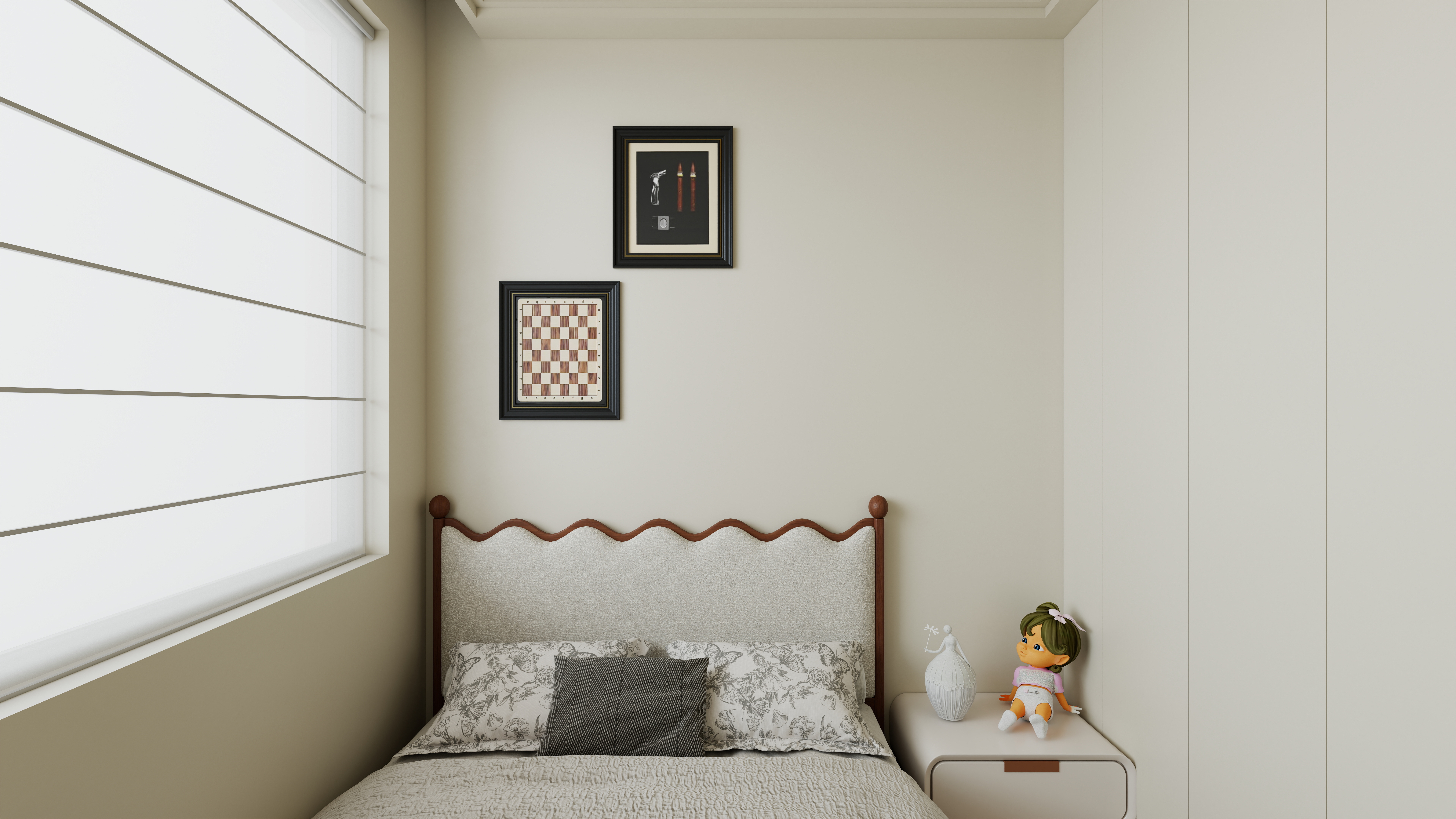 壹贰叁设计工作室-春悦里一层卧室装修效果图第1张