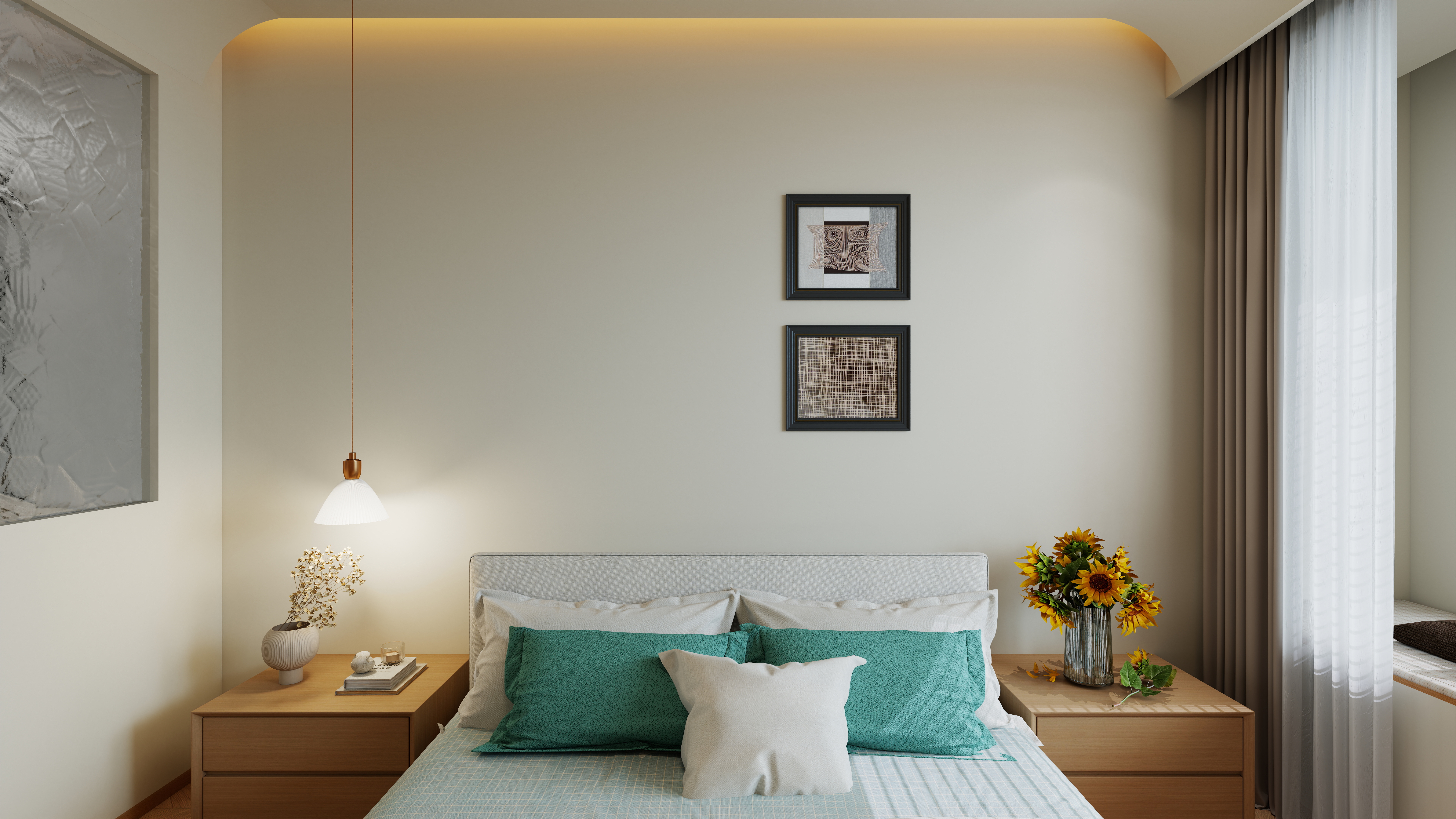 壹贰叁设计工作室-春悦里一层主卧装修效果图第2张