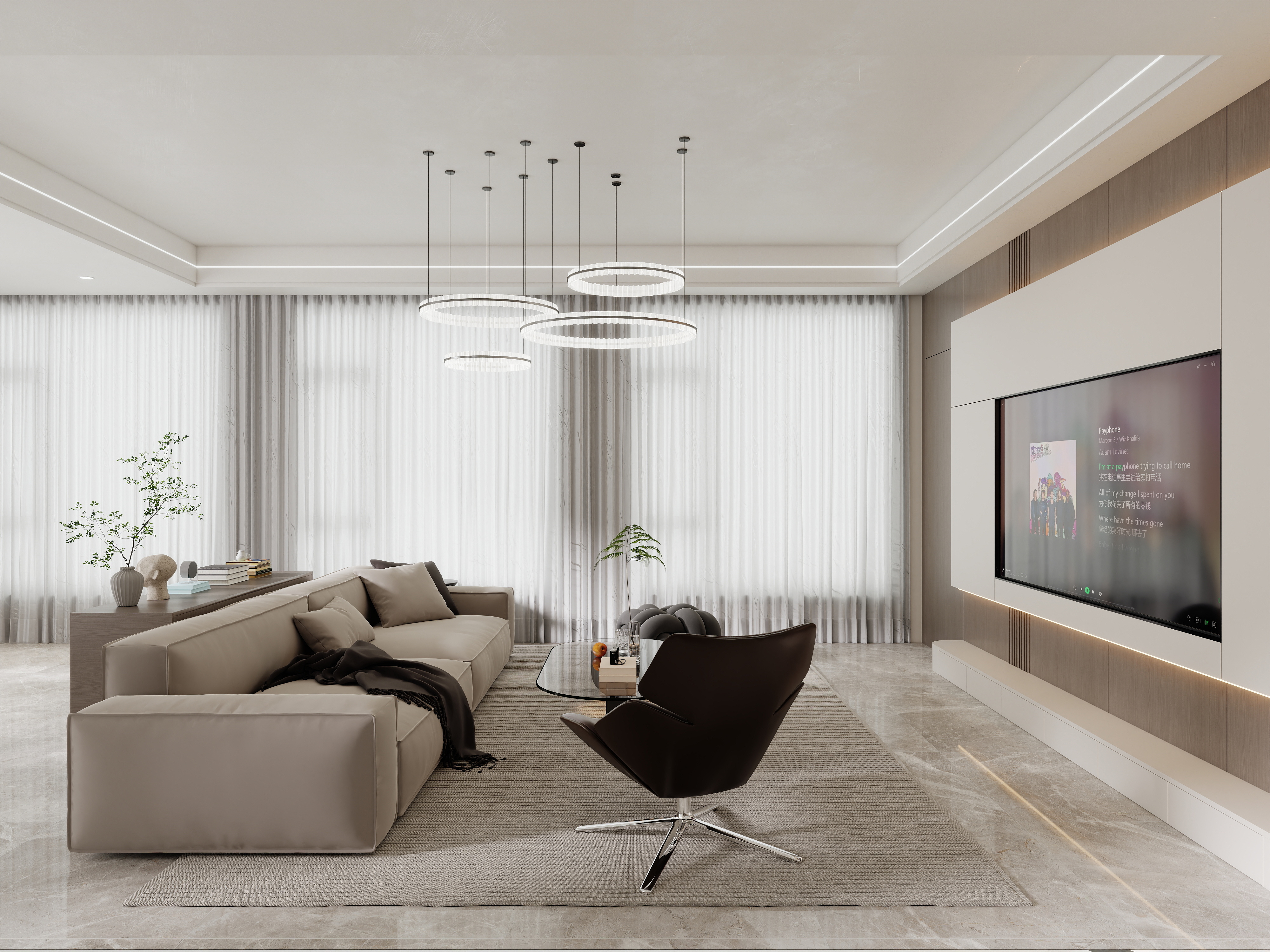 壹诺设计工作室-现代简约 装修效果图