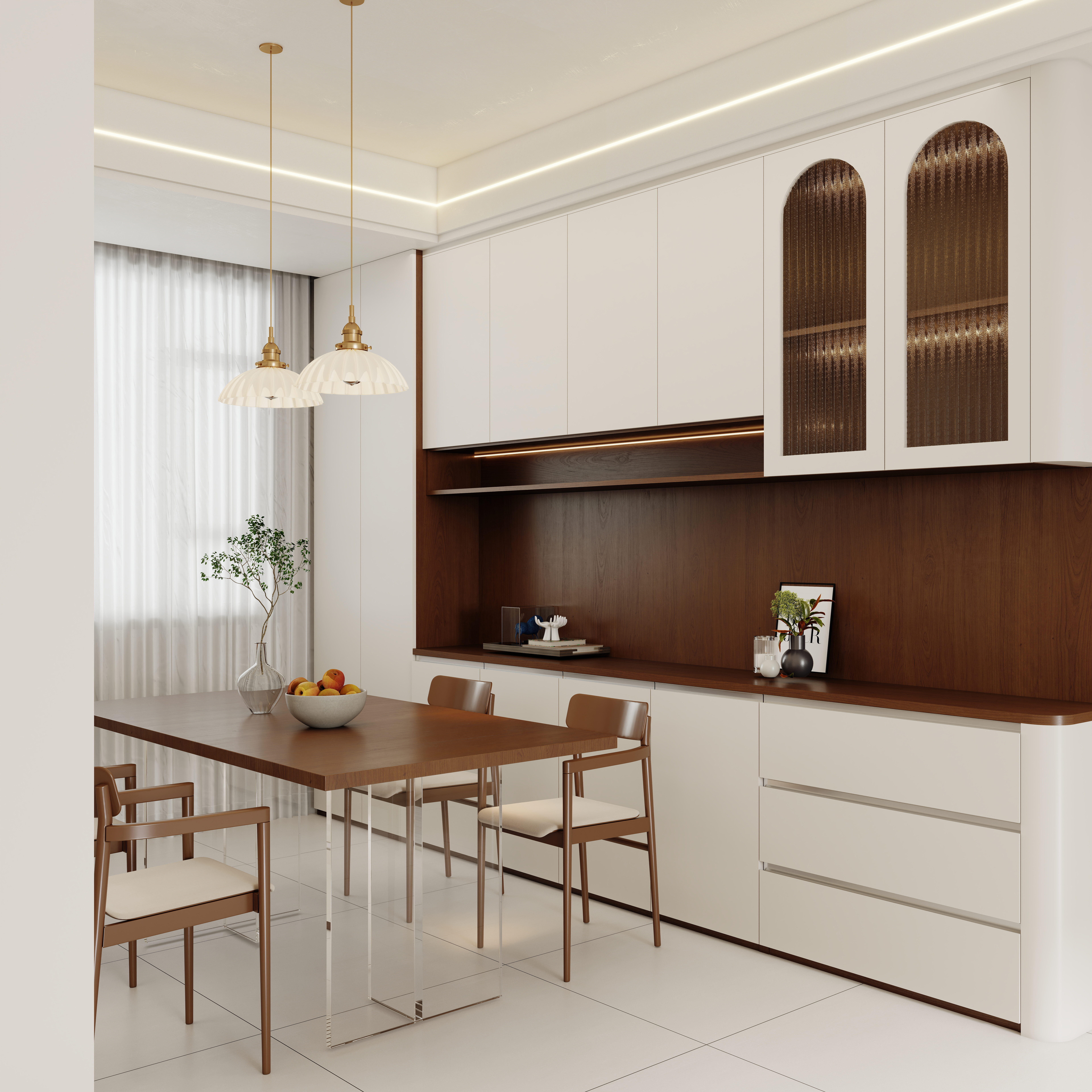 壹诺设计工作室-115㎡4室-现代简约装修效果图