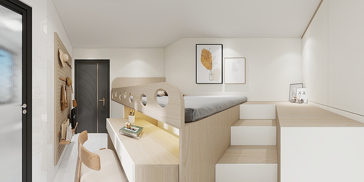 李堂银-奇奇公寓-装修设计方案