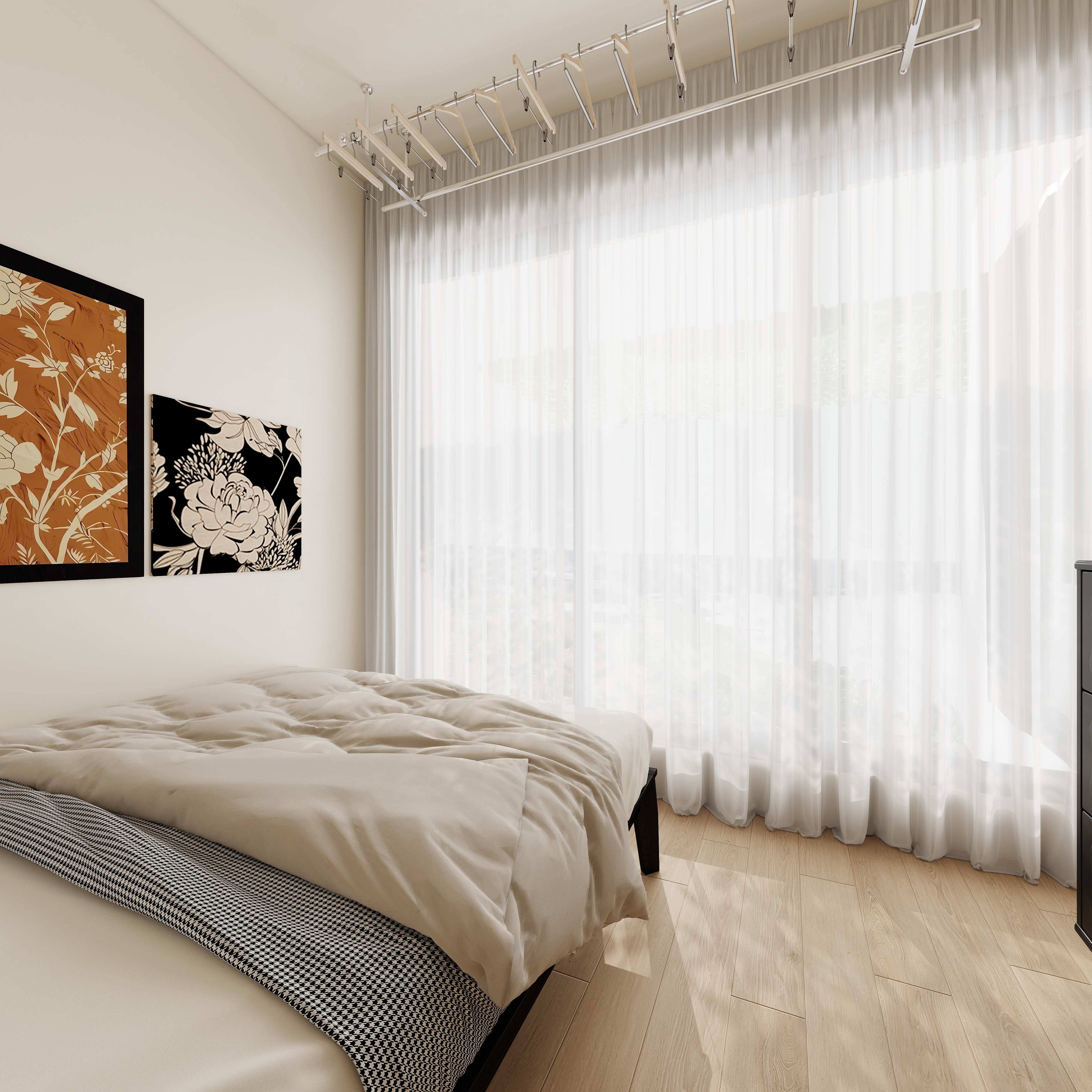 至简名设-文稳康-《锦官府》126平法式奶油|三居室一层次卧装修效果图第3张