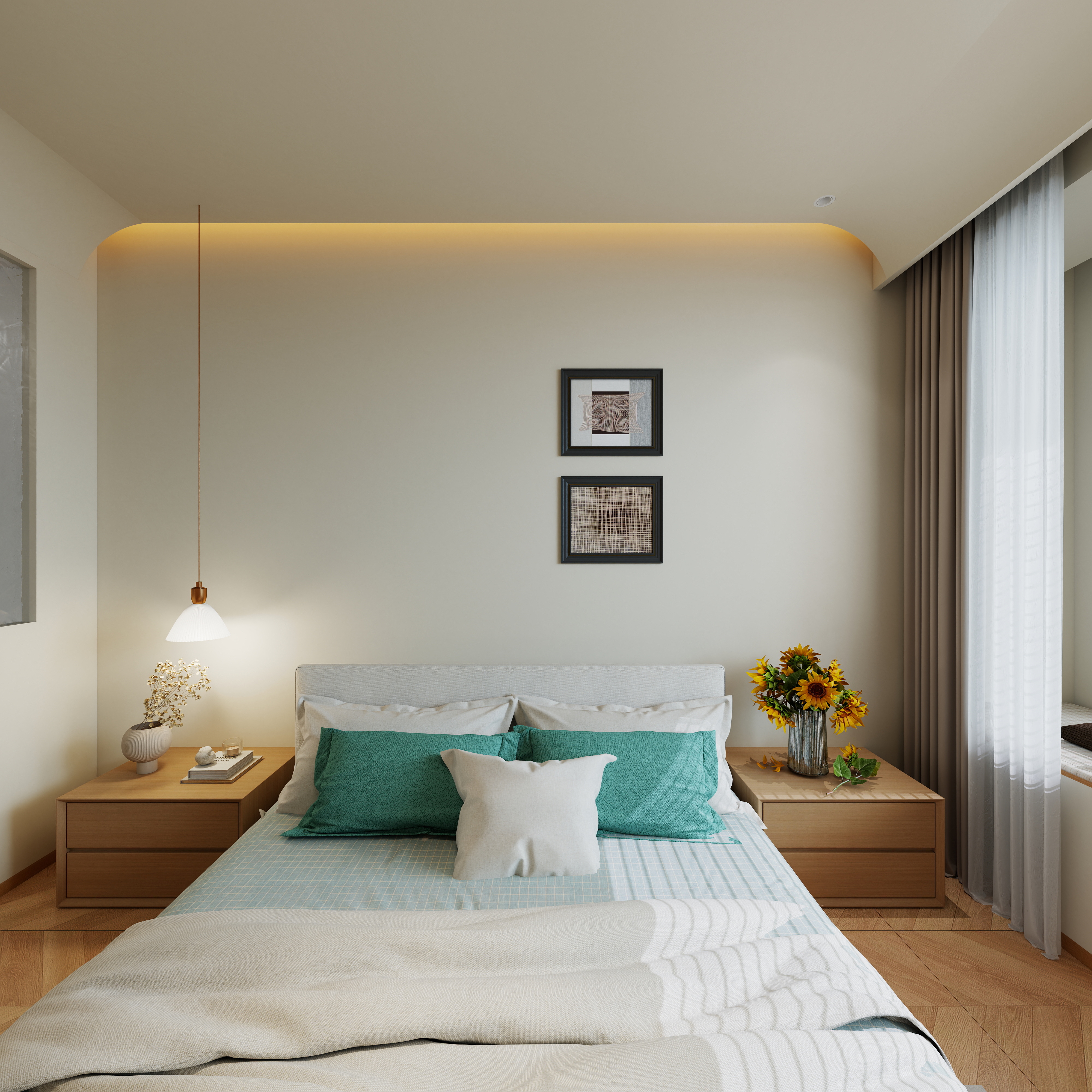 壹贰叁设计工作室-春悦里一层主卧装修效果图第4张