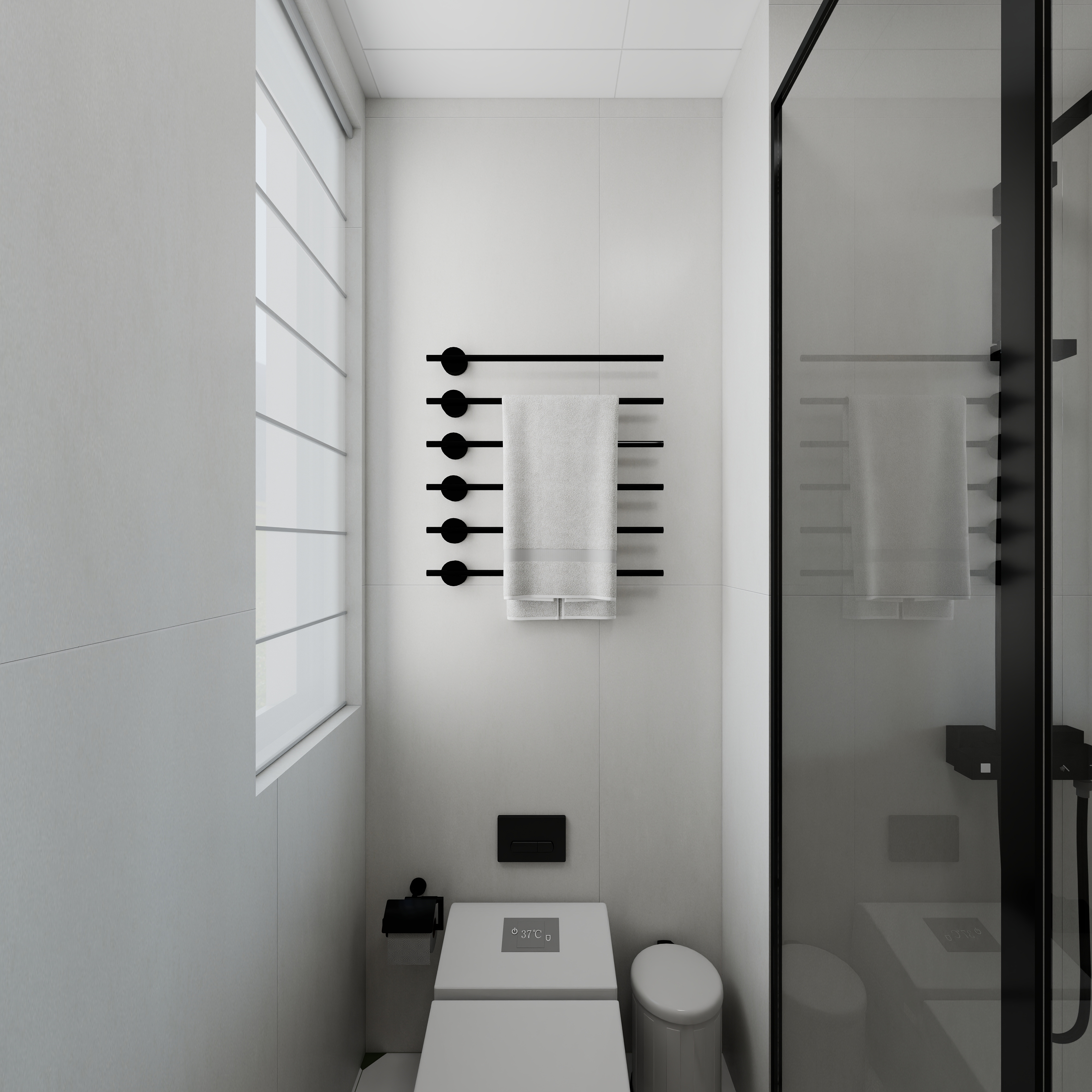 壹贰叁设计工作室-春悦里一层卫生间装修效果图第3张