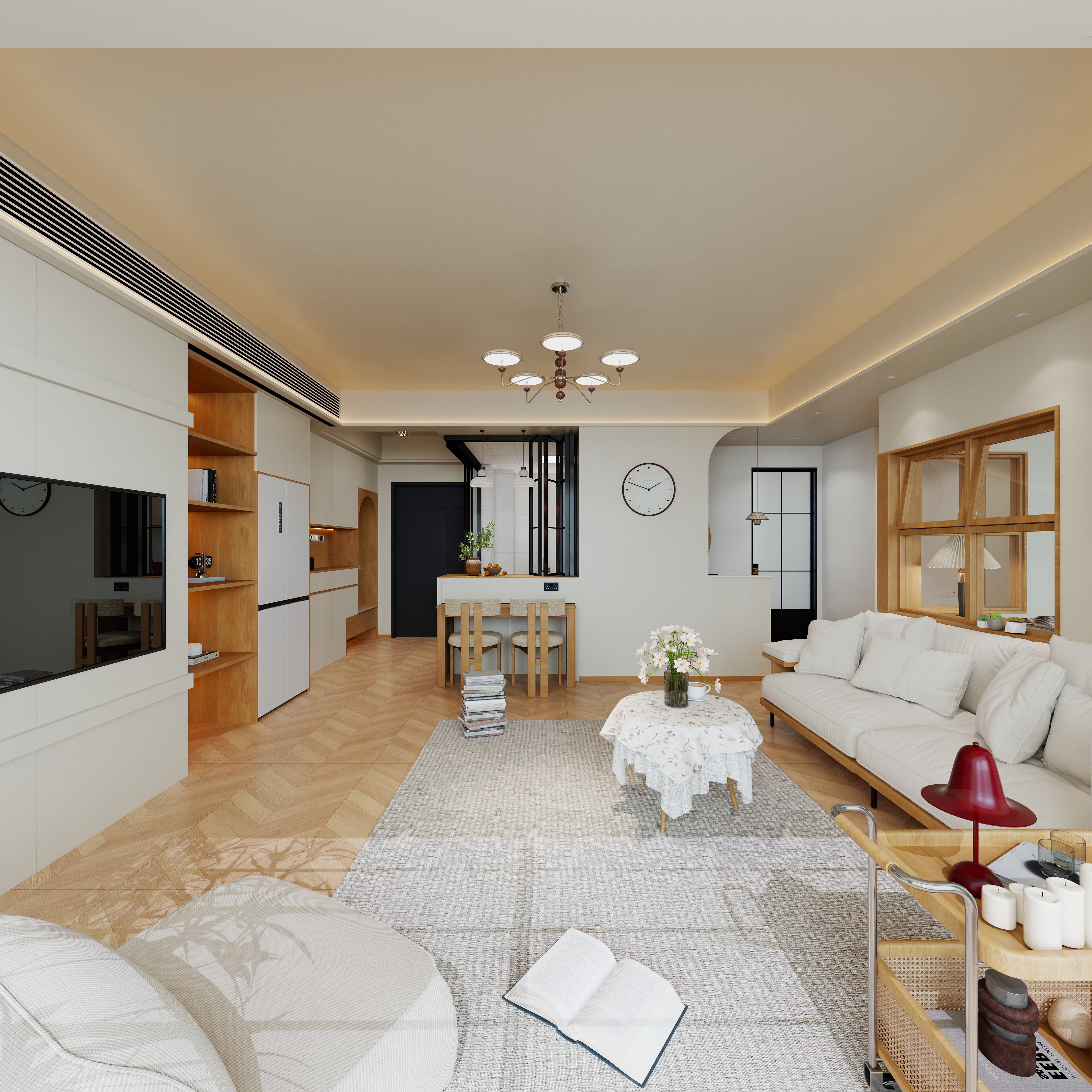 壹贰叁设计工作室-春悦里一层客餐厅装修效果图第4张