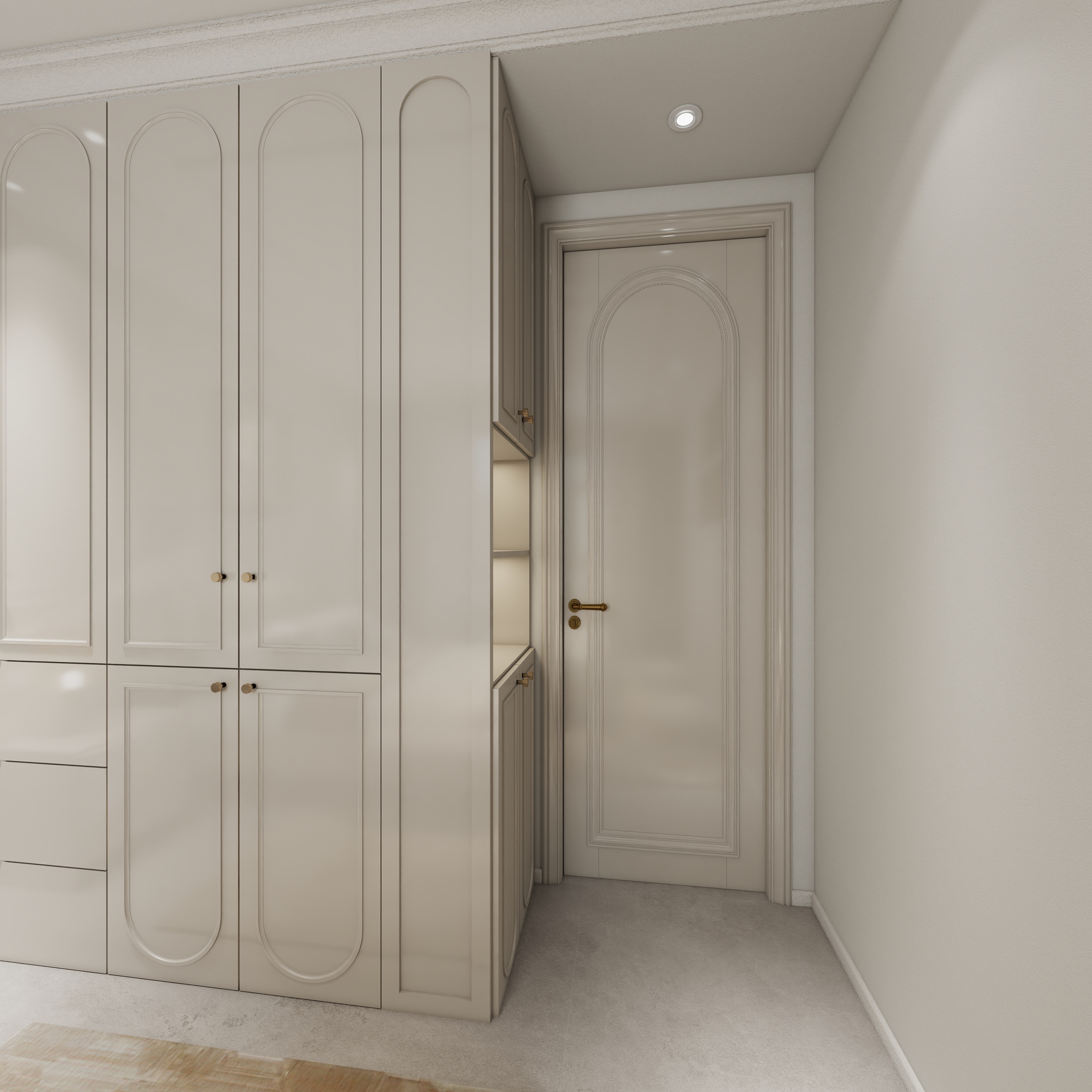 周晨-桃源里一层卧室装修效果图第4张