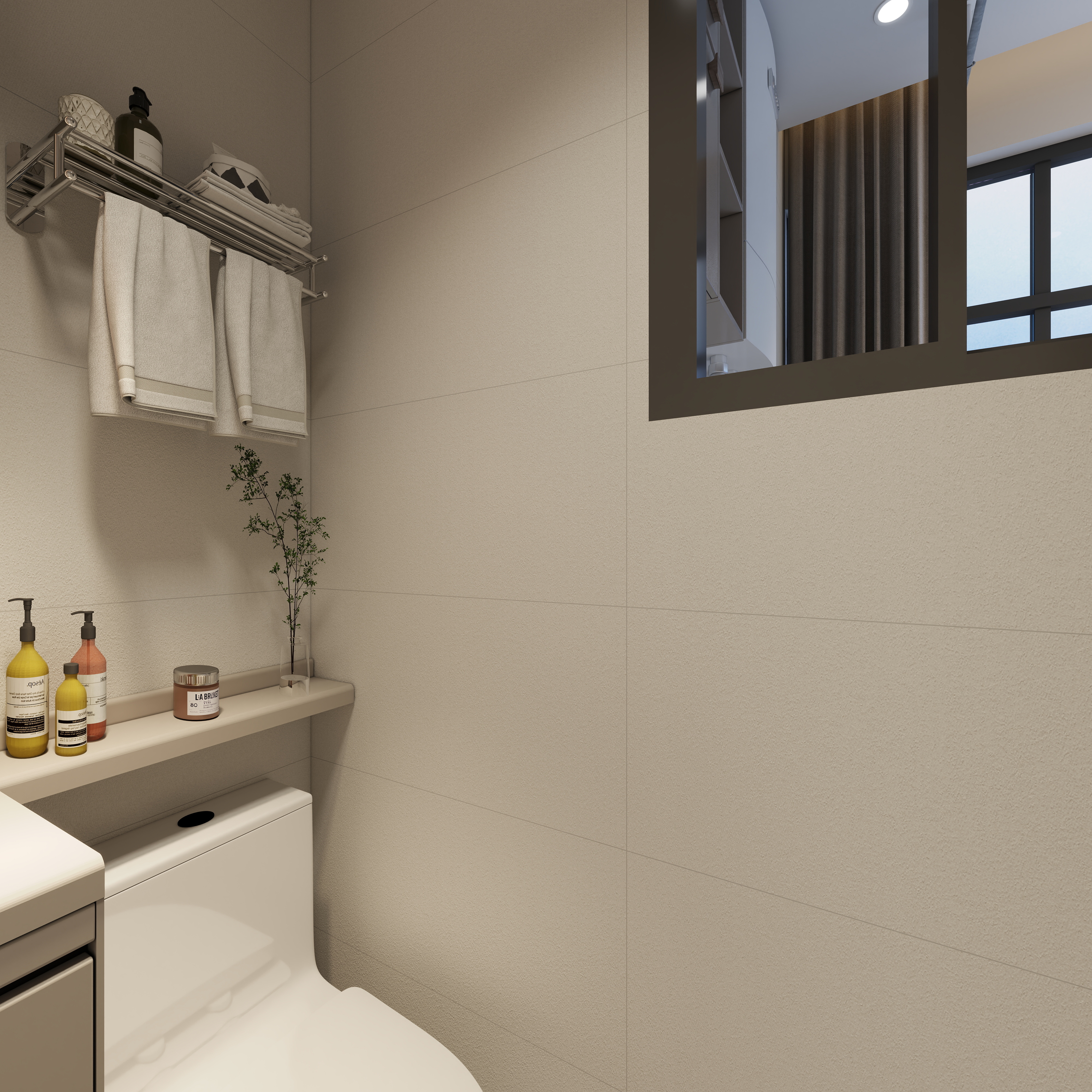 装饰设计董建-79㎡2室一层次卫装修效果图第3张