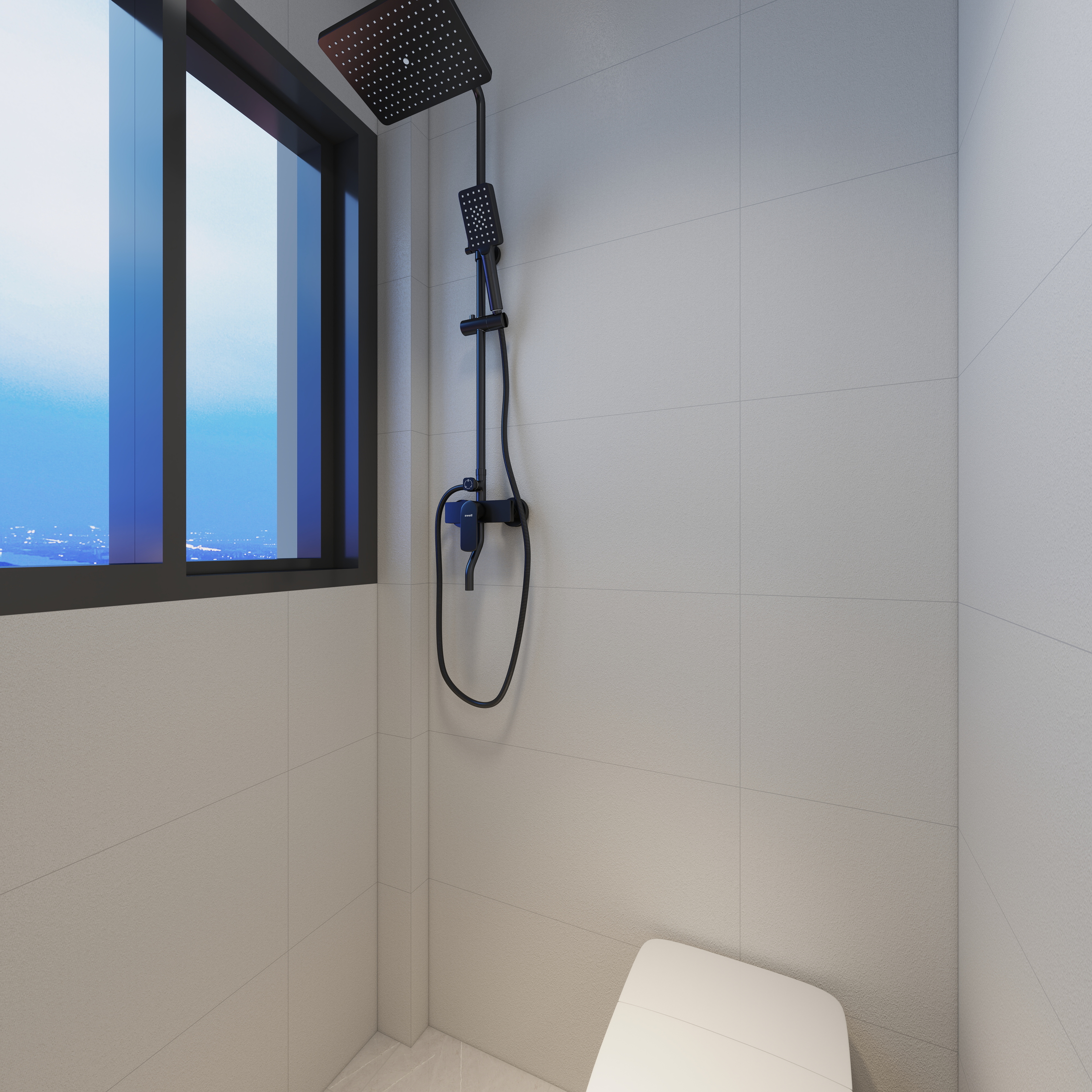 装饰设计董建-79㎡2室一层主卫装修效果图第3张