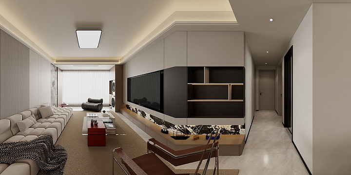 效果图IIIIII-11.3对-VIP583-滨江御景现代简约四室-KF26-装修设计方案