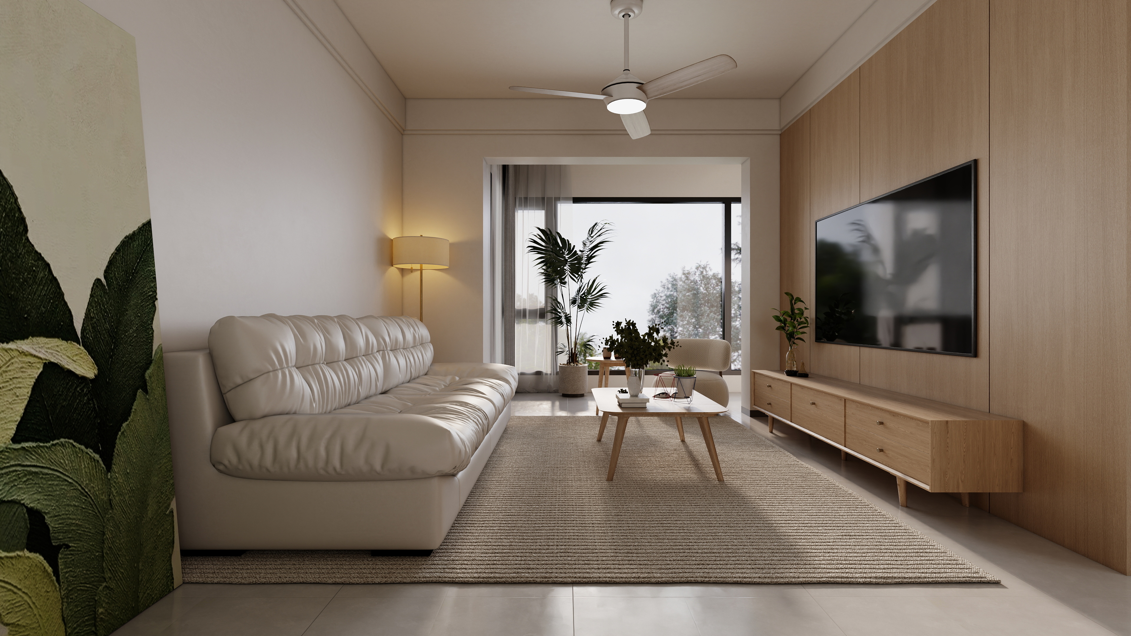 至简名设-文稳康-《光明城市》90平现代原木|三居室装修效果图