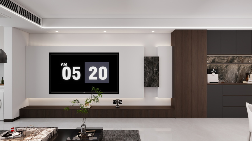 京优适家装饰设计中心-102㎡3室装修效果图