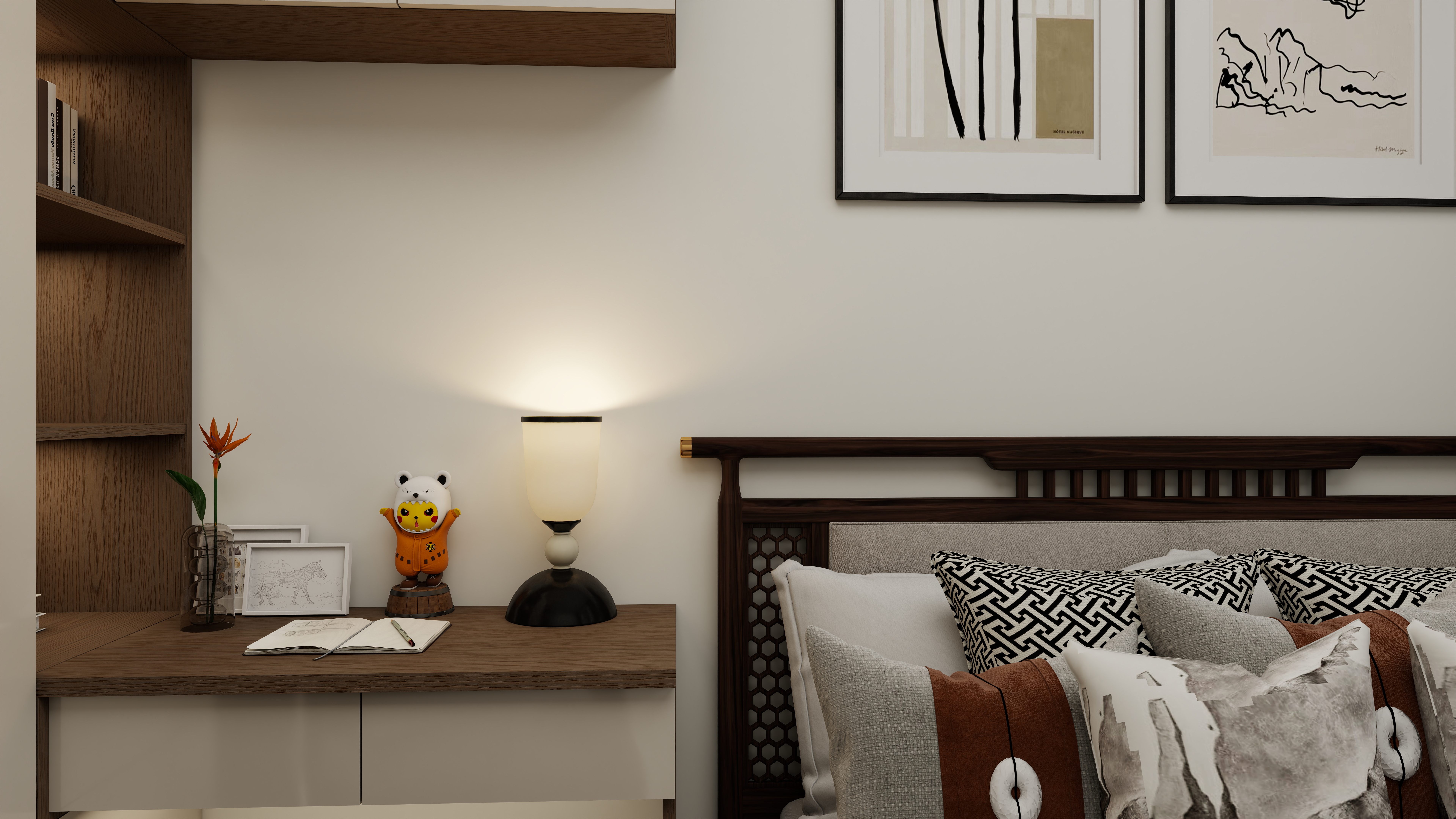 中国大华子-154㎡5室一层卧室2装修效果图第2张