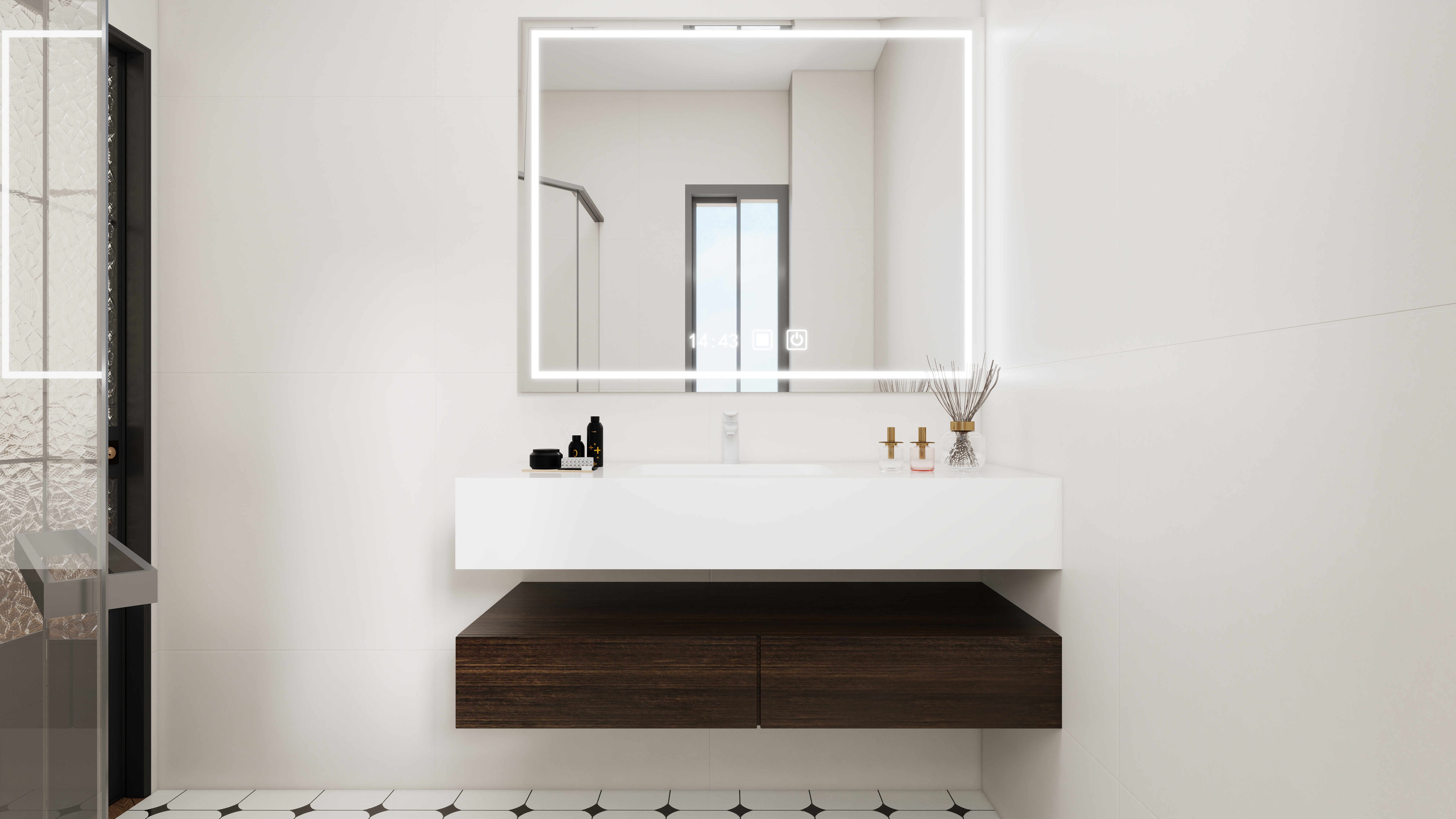 ASDDSA1-中古风一层主卫装修效果图第3张