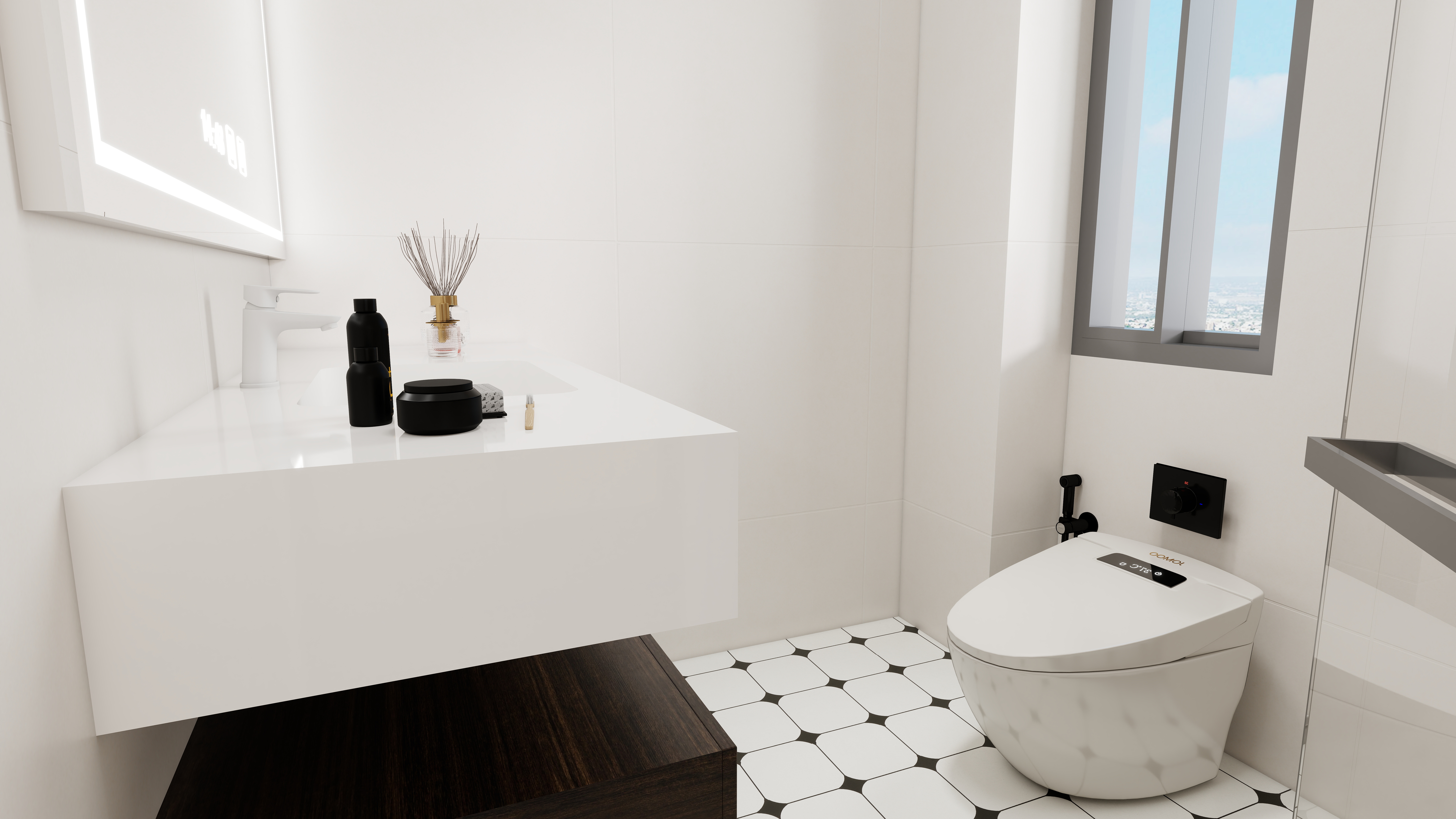 ASDDSA1-中古风一层主卫装修效果图第2张