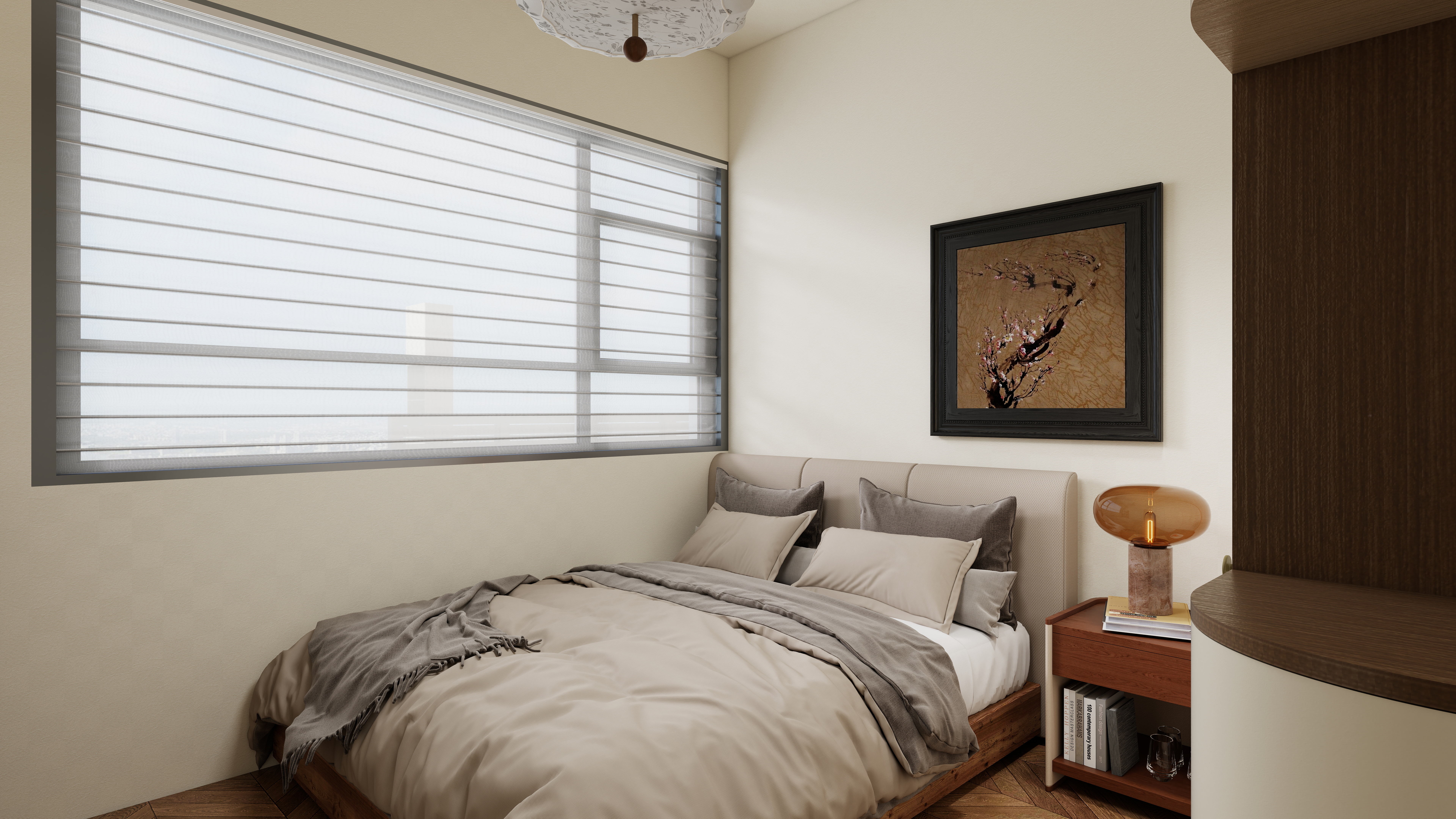 ASDDSA1-中古风一层老人房装修效果图第5张