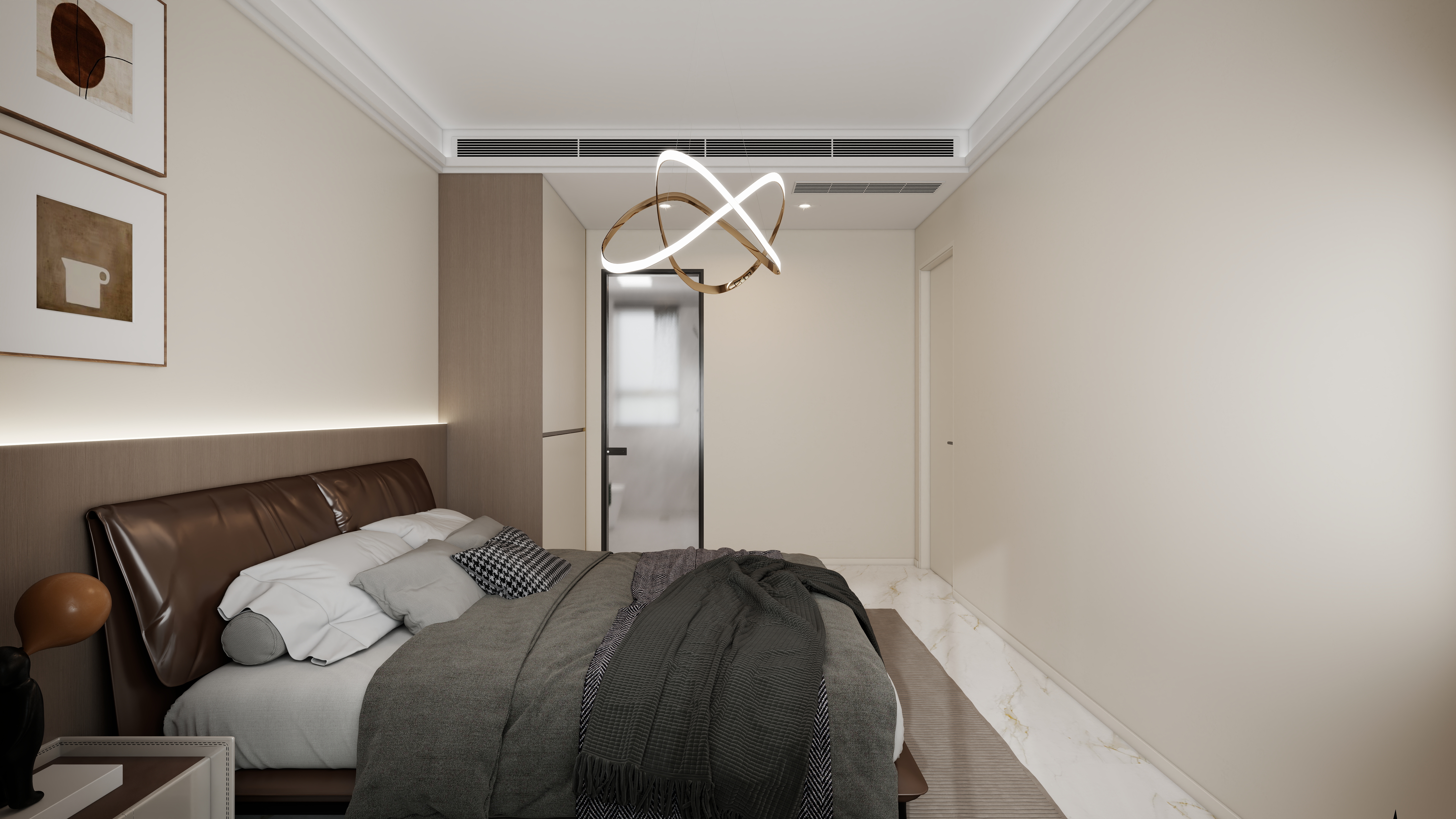 A-昭阳-轻奢一层主卧装修效果图第1张