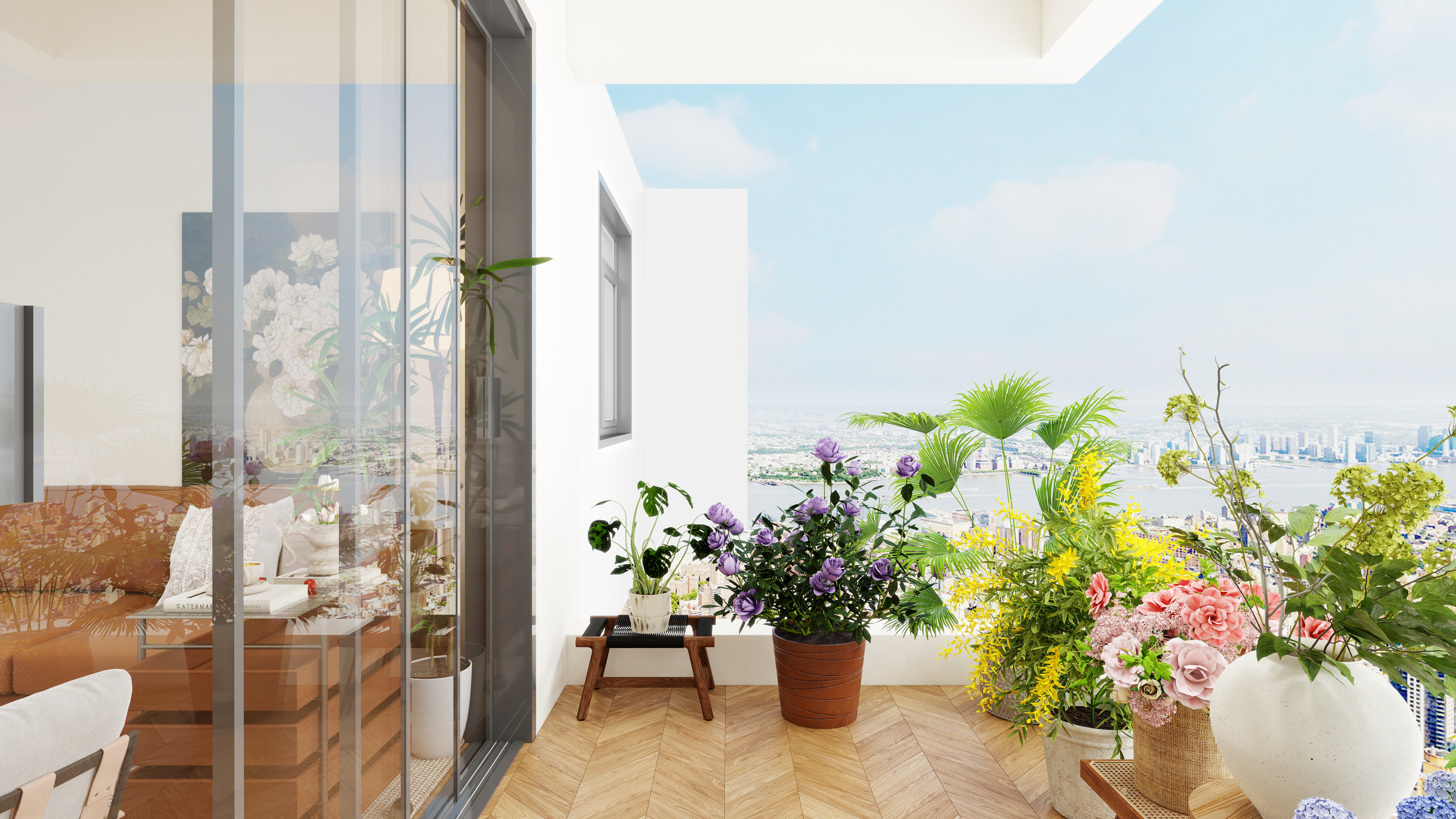 ASDDSA1-中古风一层景观阳台装修效果图第5张