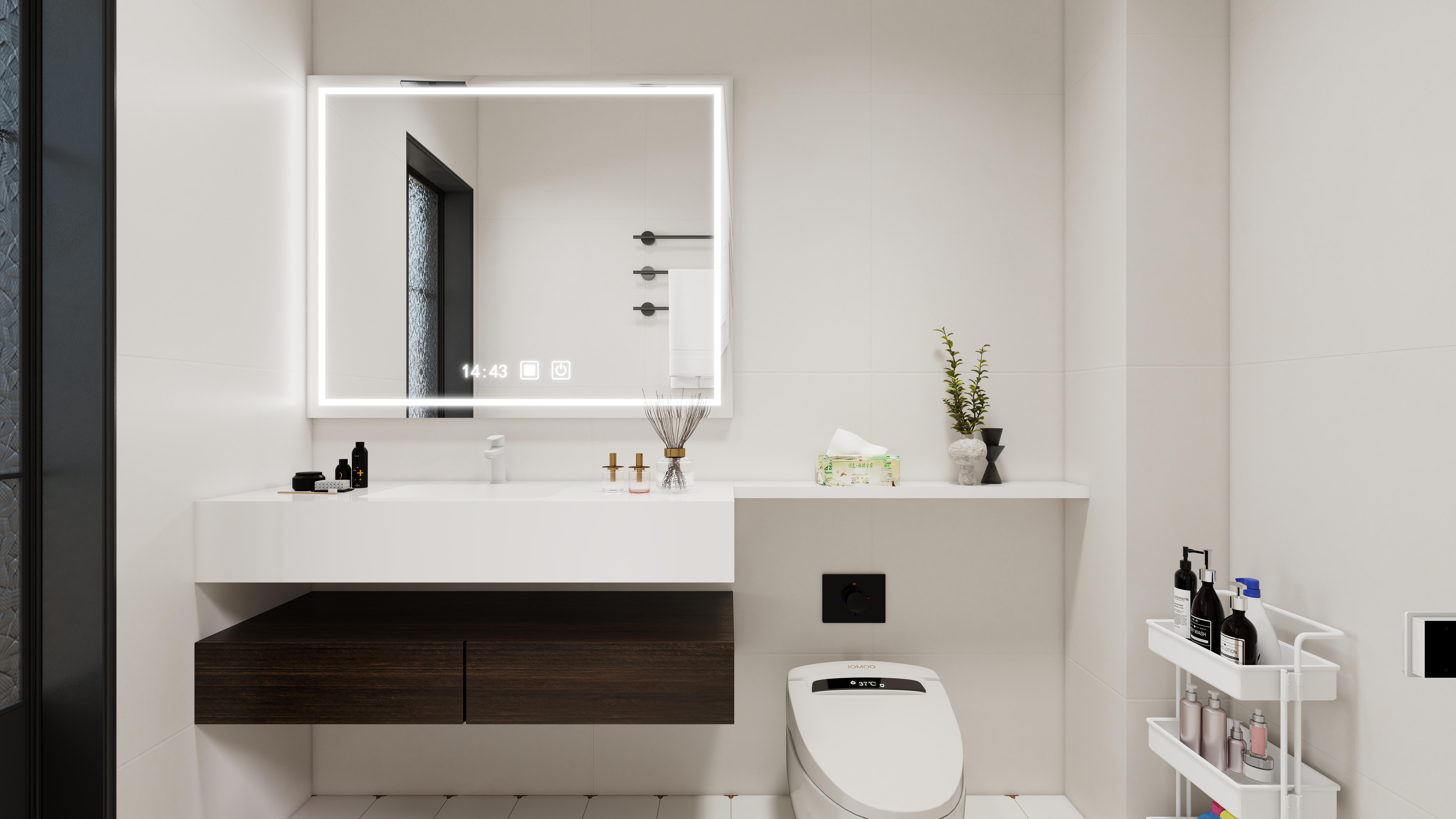 ASDDSA1-中古风一层卫生间装修效果图第1张