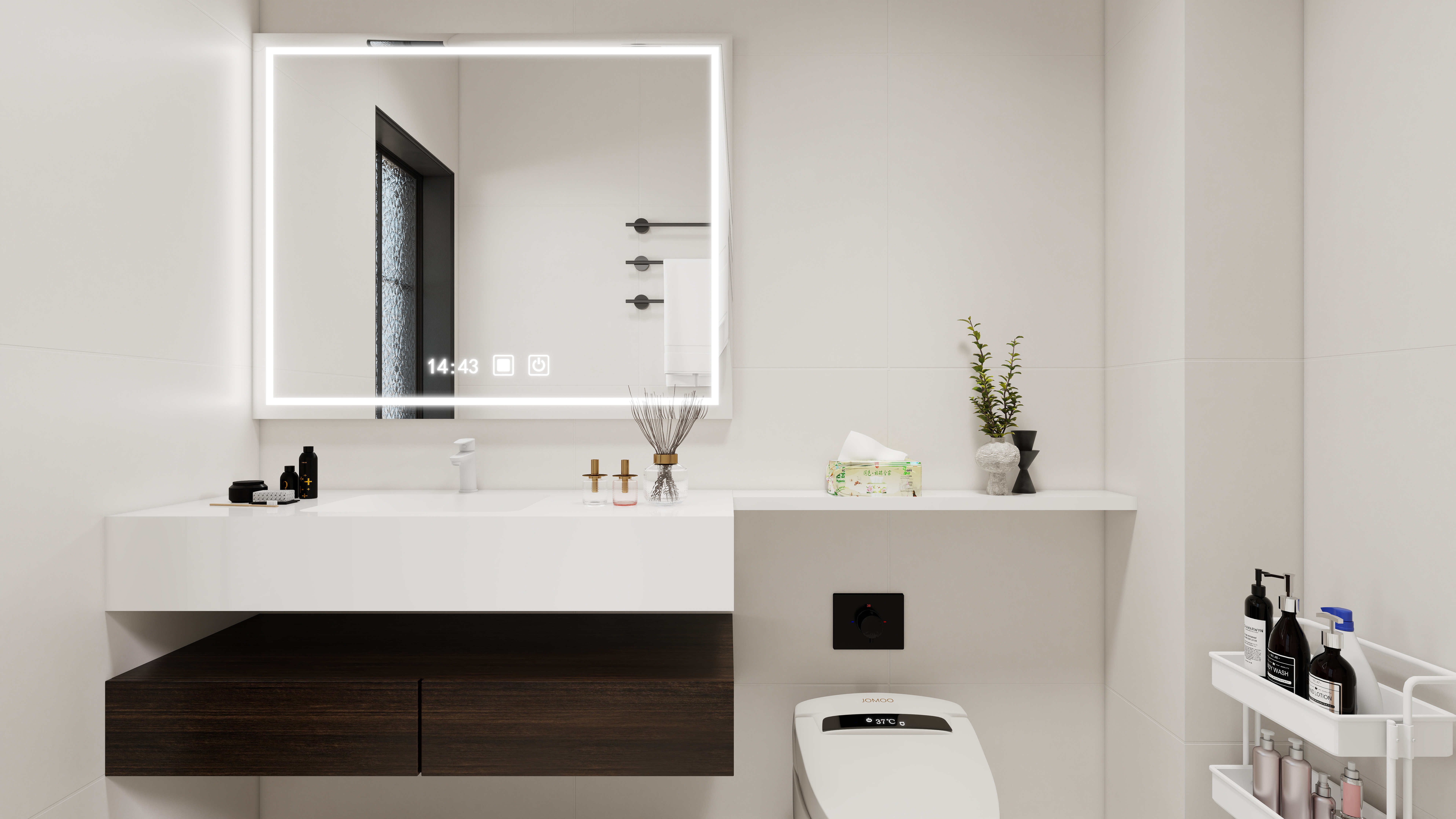 ASDDSA1-中古风一层卫生间装修效果图第4张