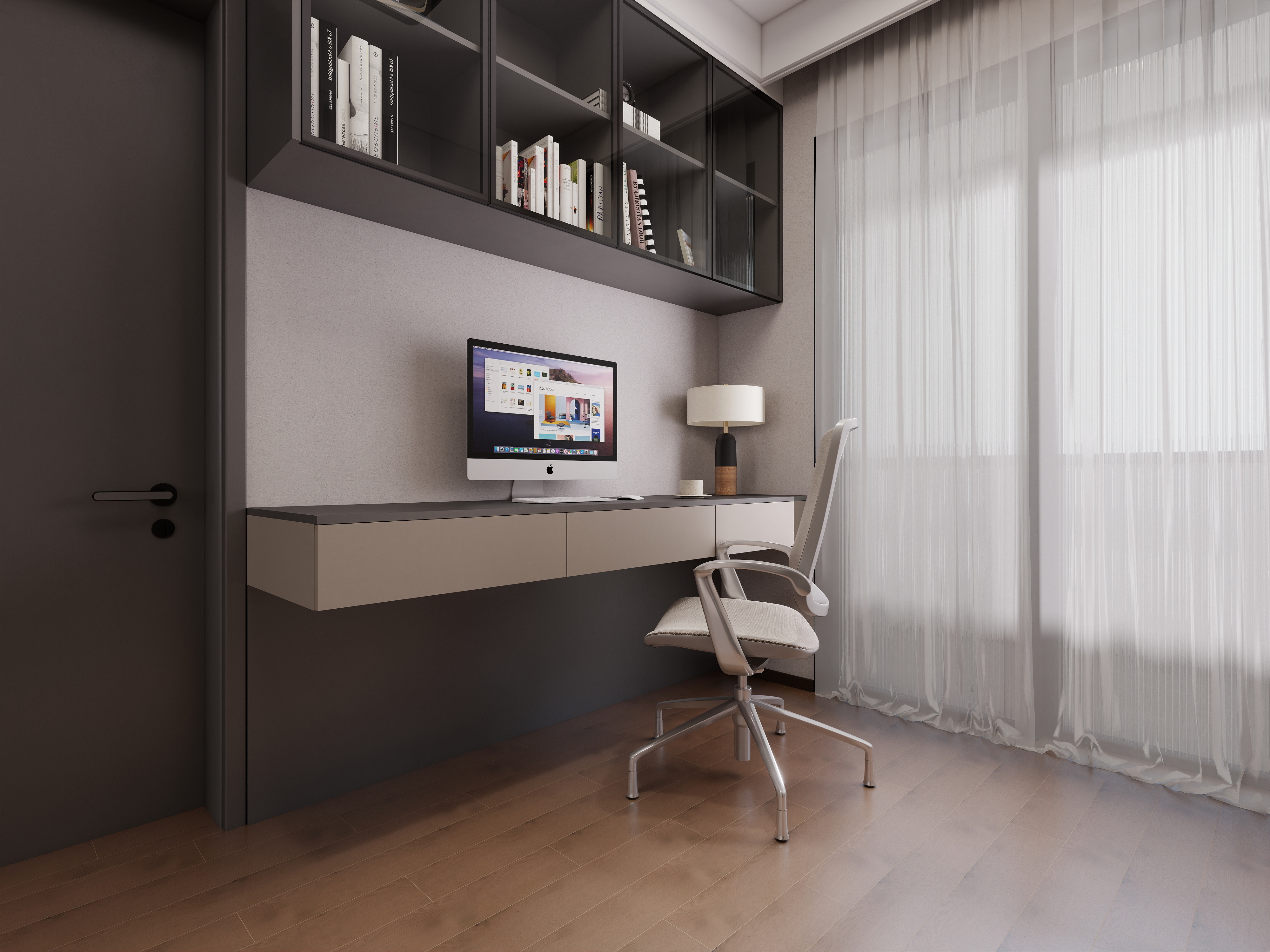 至简名设-文稳康-《茶花园》126平现代意式|四居室装修效果图