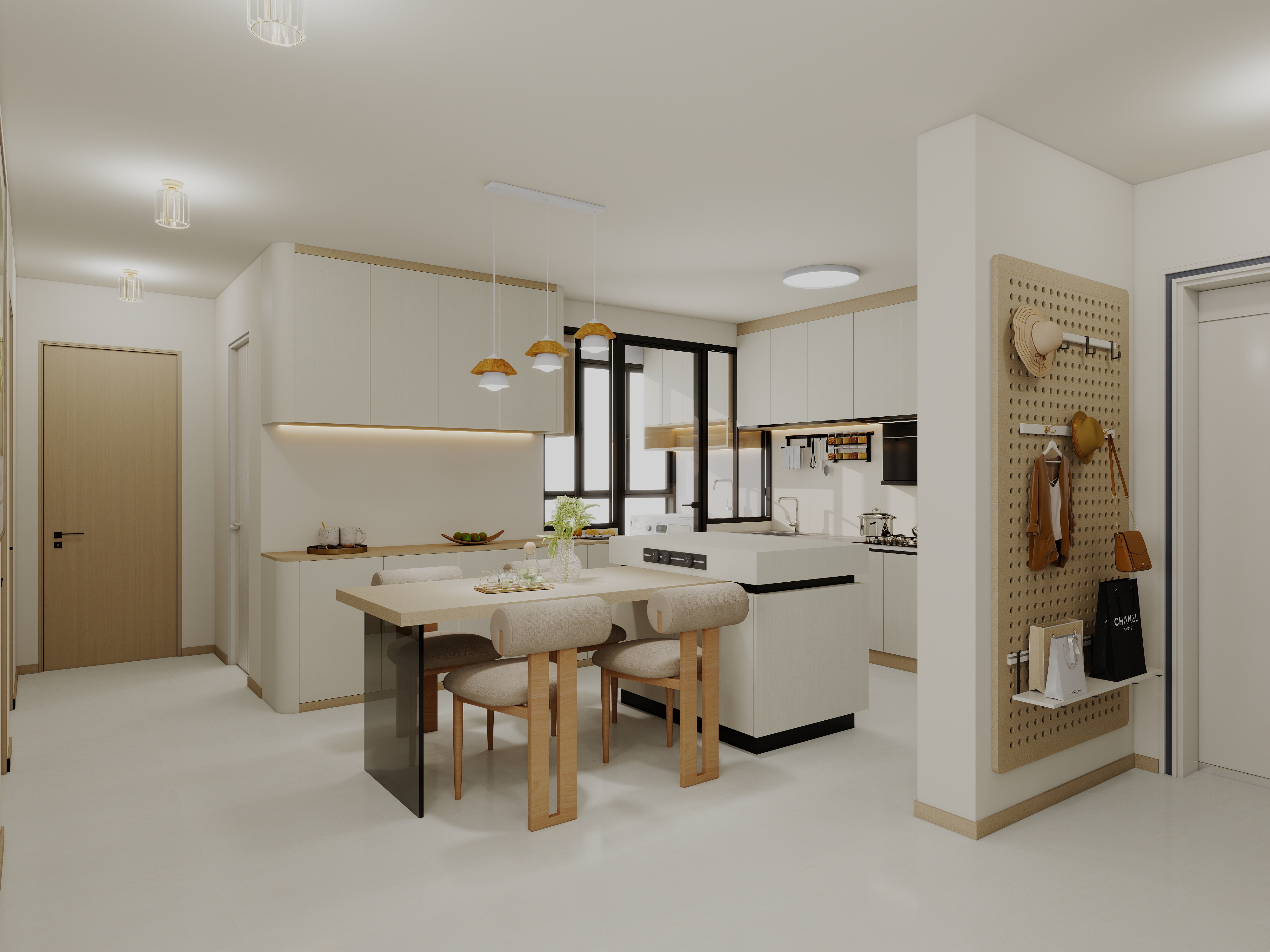 艺雅丽-95平现代简约 装修效果图