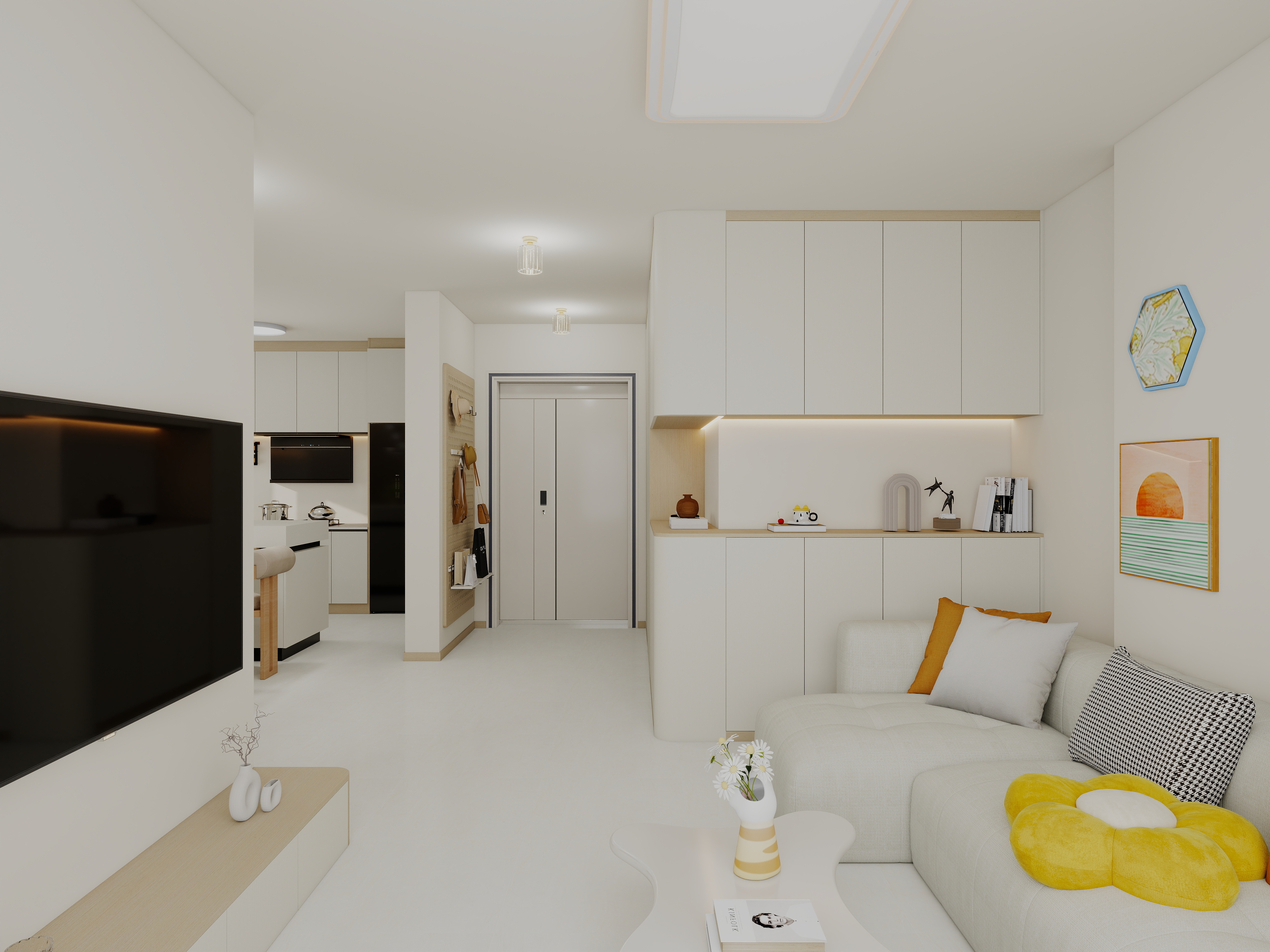 艺雅丽-95平现代简约-装修设计方案