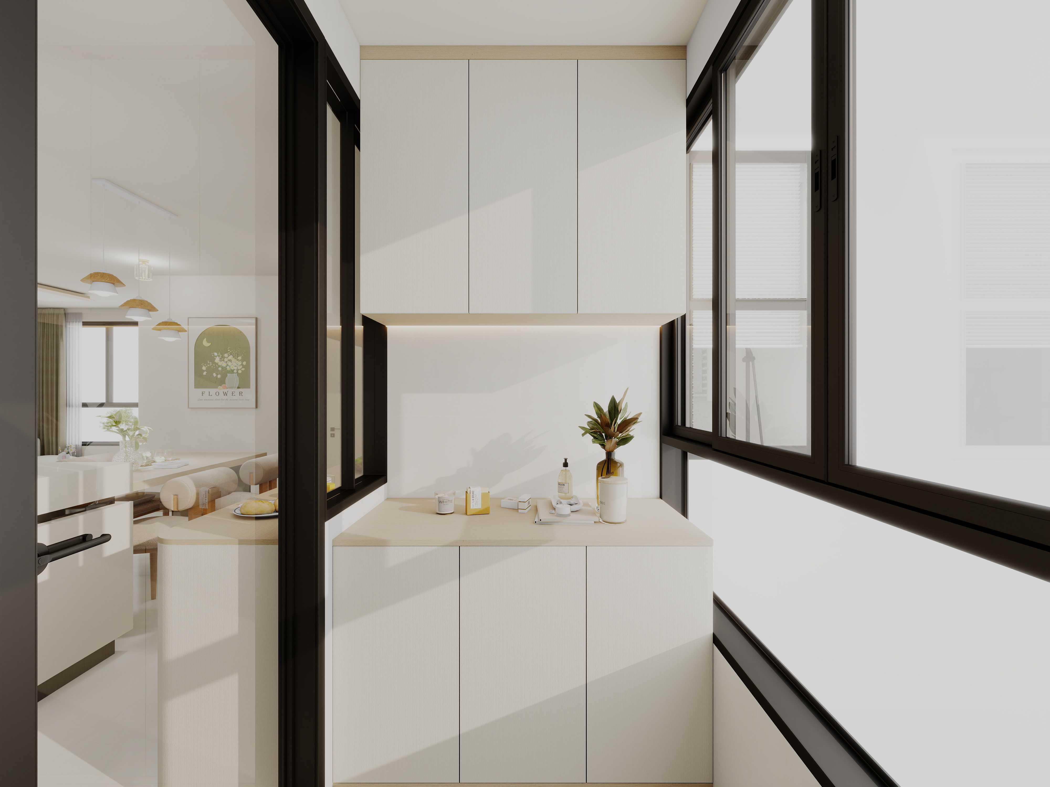 艺雅丽-95平现代简约 装修效果图