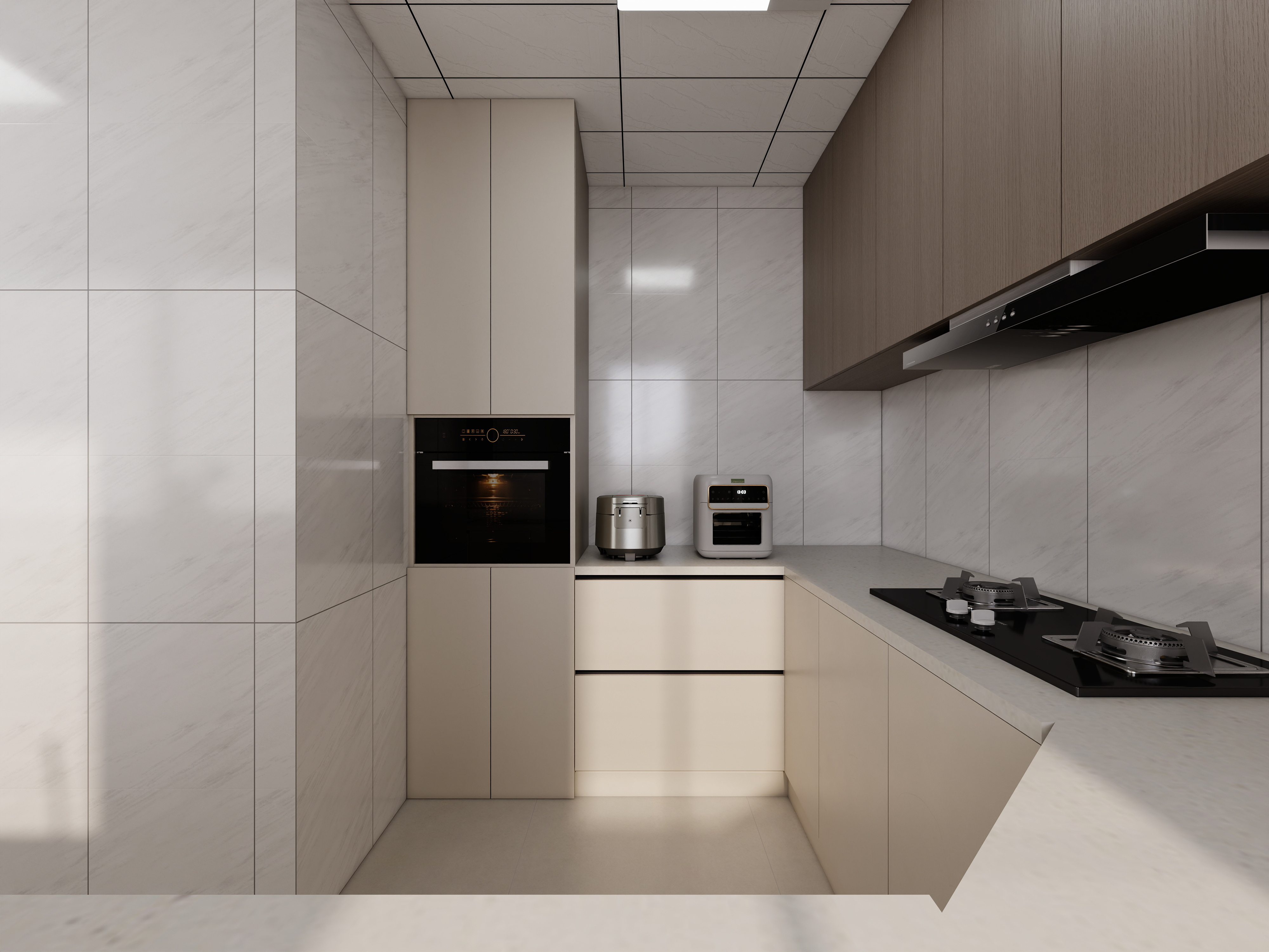 至简名设-文稳康-《悦龙湾》138平现代奶油|三居室装修效果图