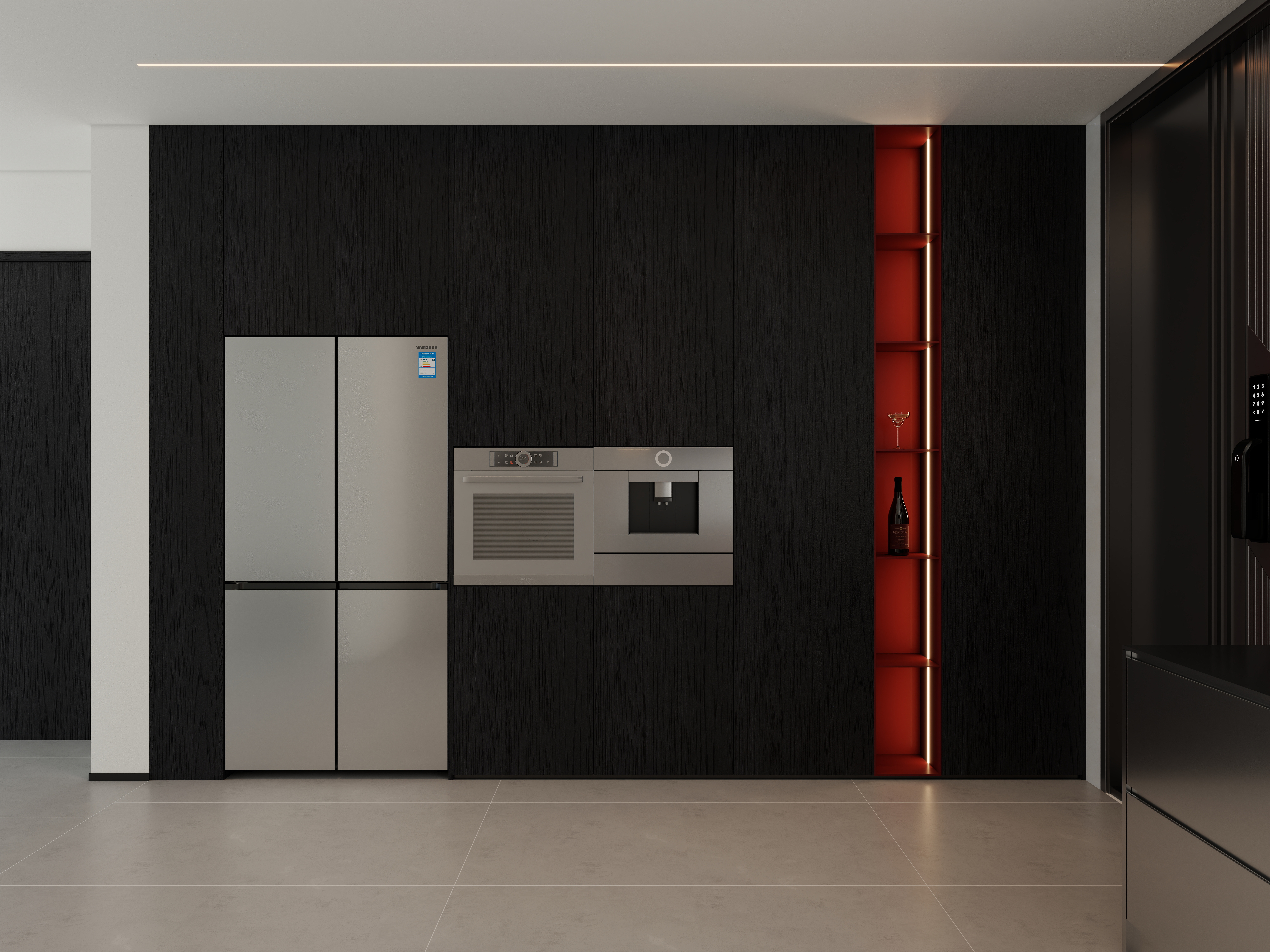 孙有权-『2025-11』19平丨现代极简厨房一层厨房装修效果图第1张