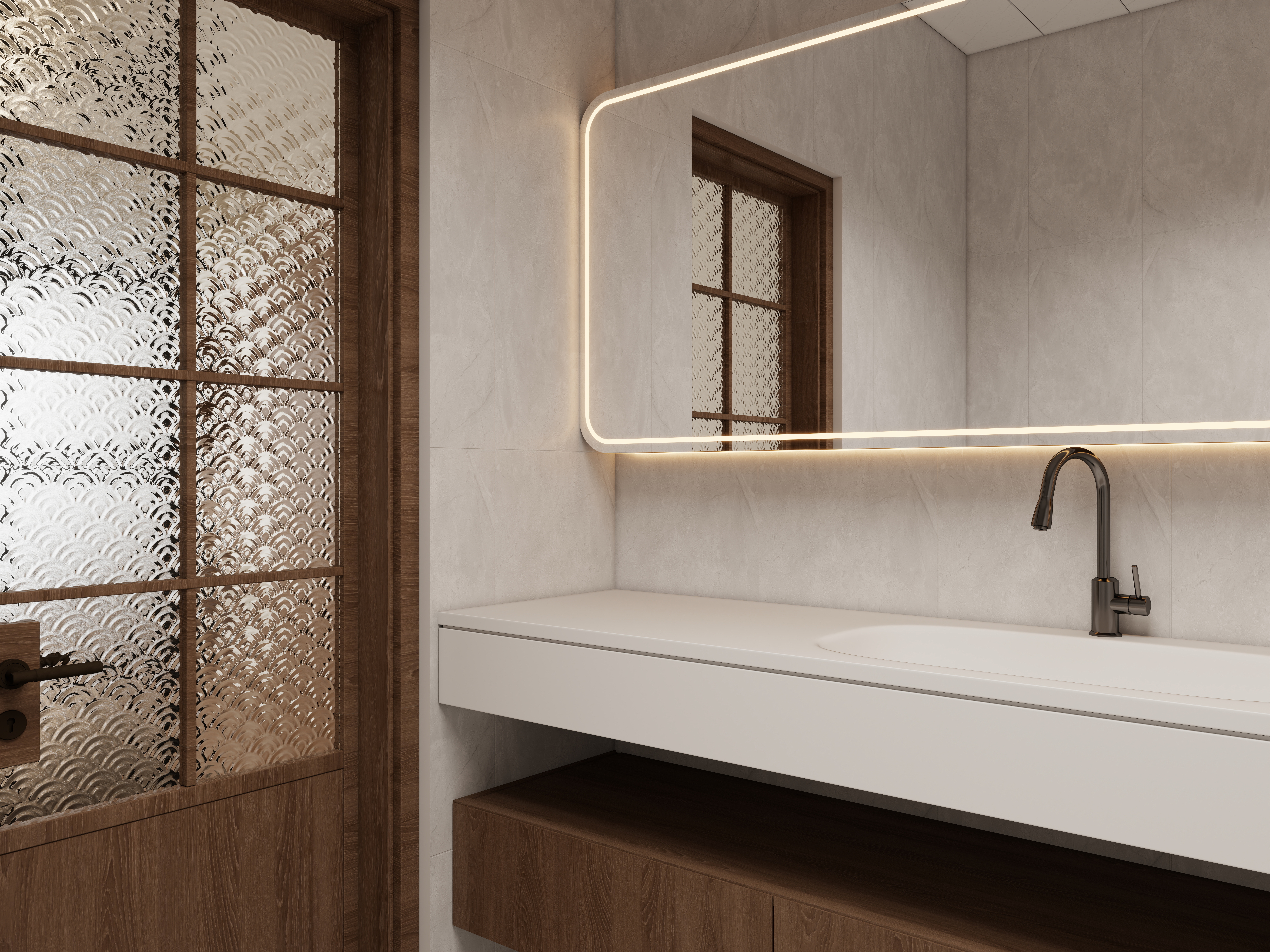 苏哲xsy-3月烟台旧房改造布局图(最终)一层卫生间装修效果图第1张