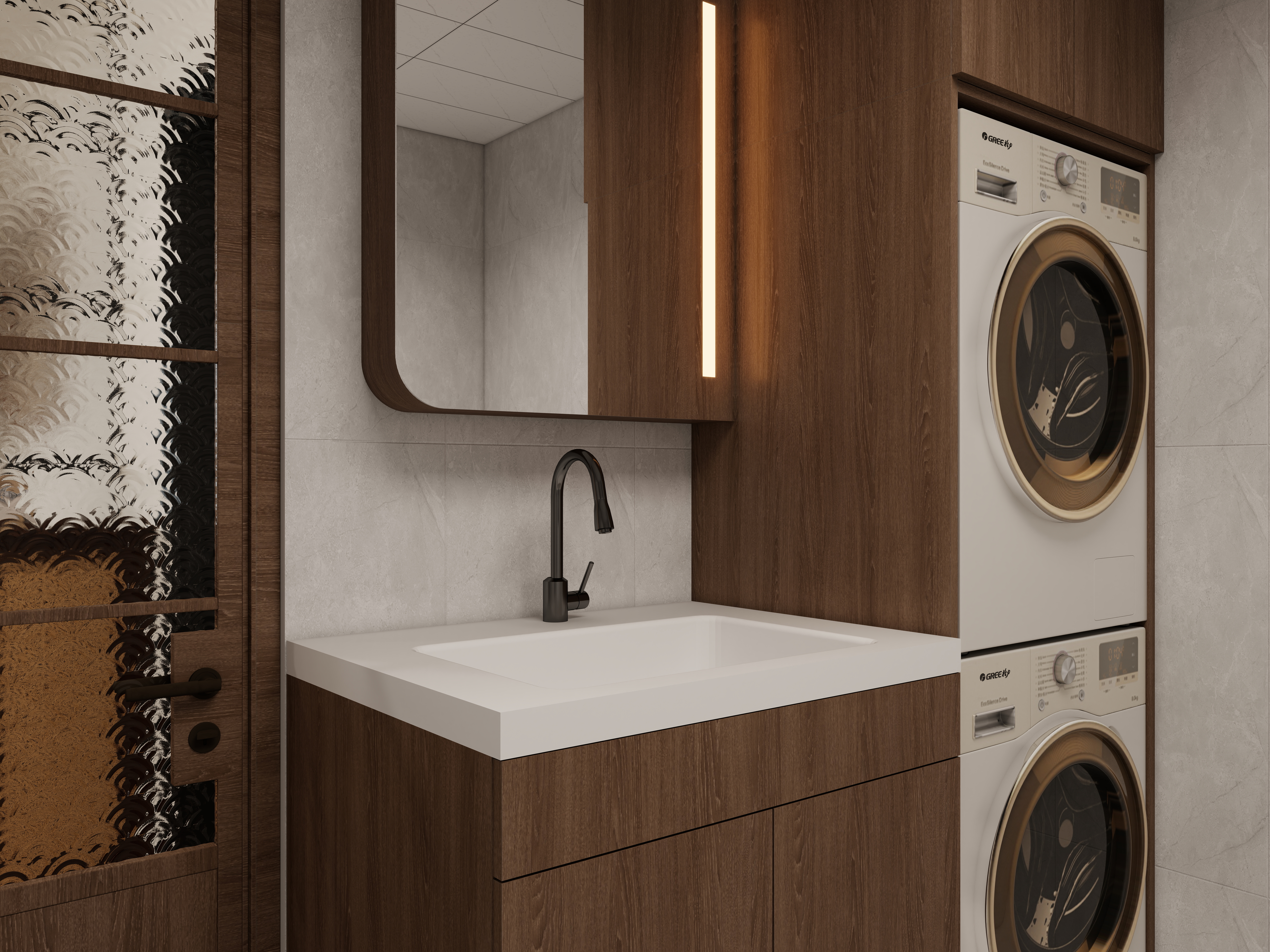 苏哲xsy-3月烟台旧房改造布局图(最终)一层卫生间装修效果图第1张