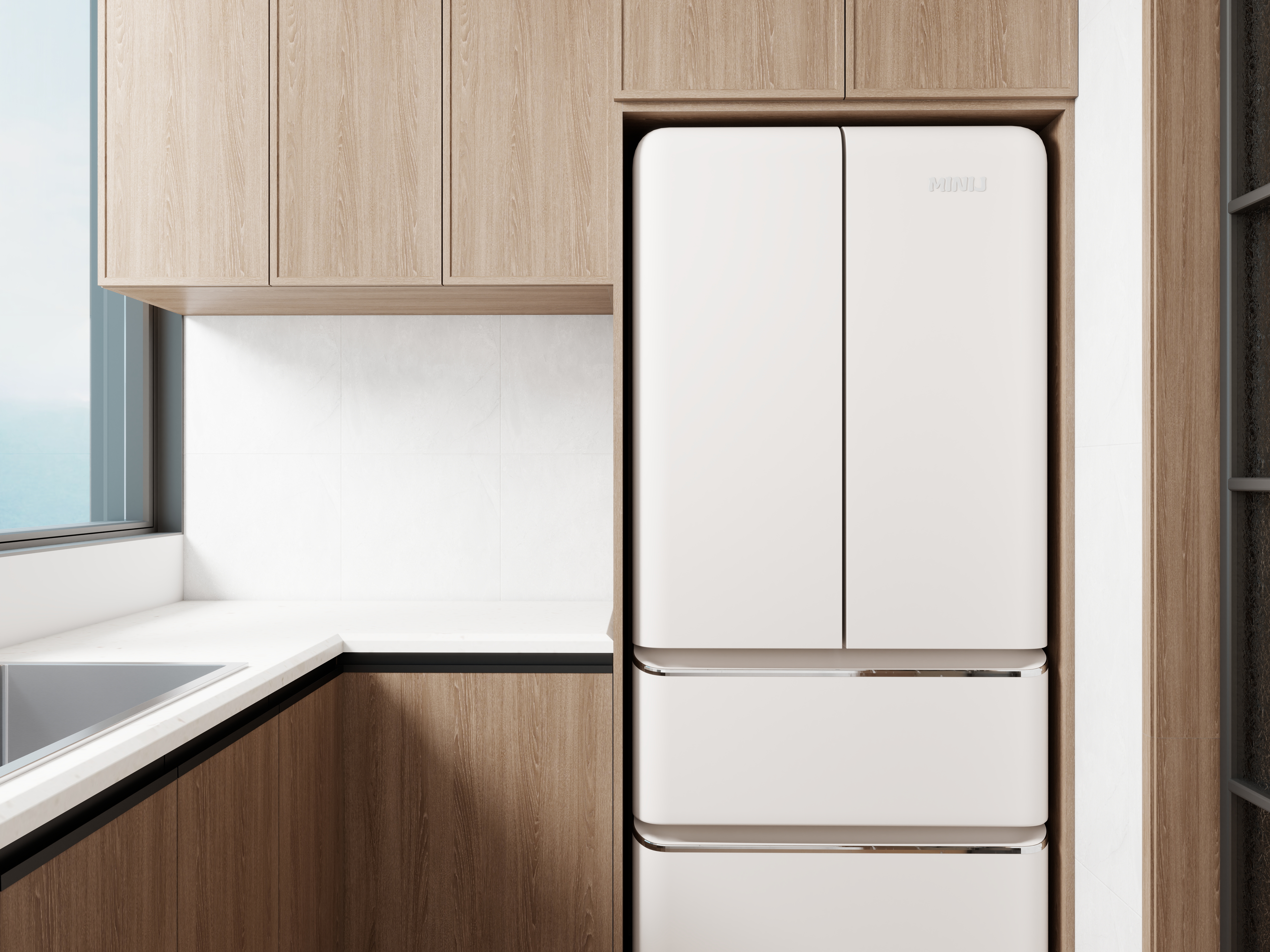 苏哲xsy-3月烟台旧房改造布局图(最终)一层厨房装修效果图第1张