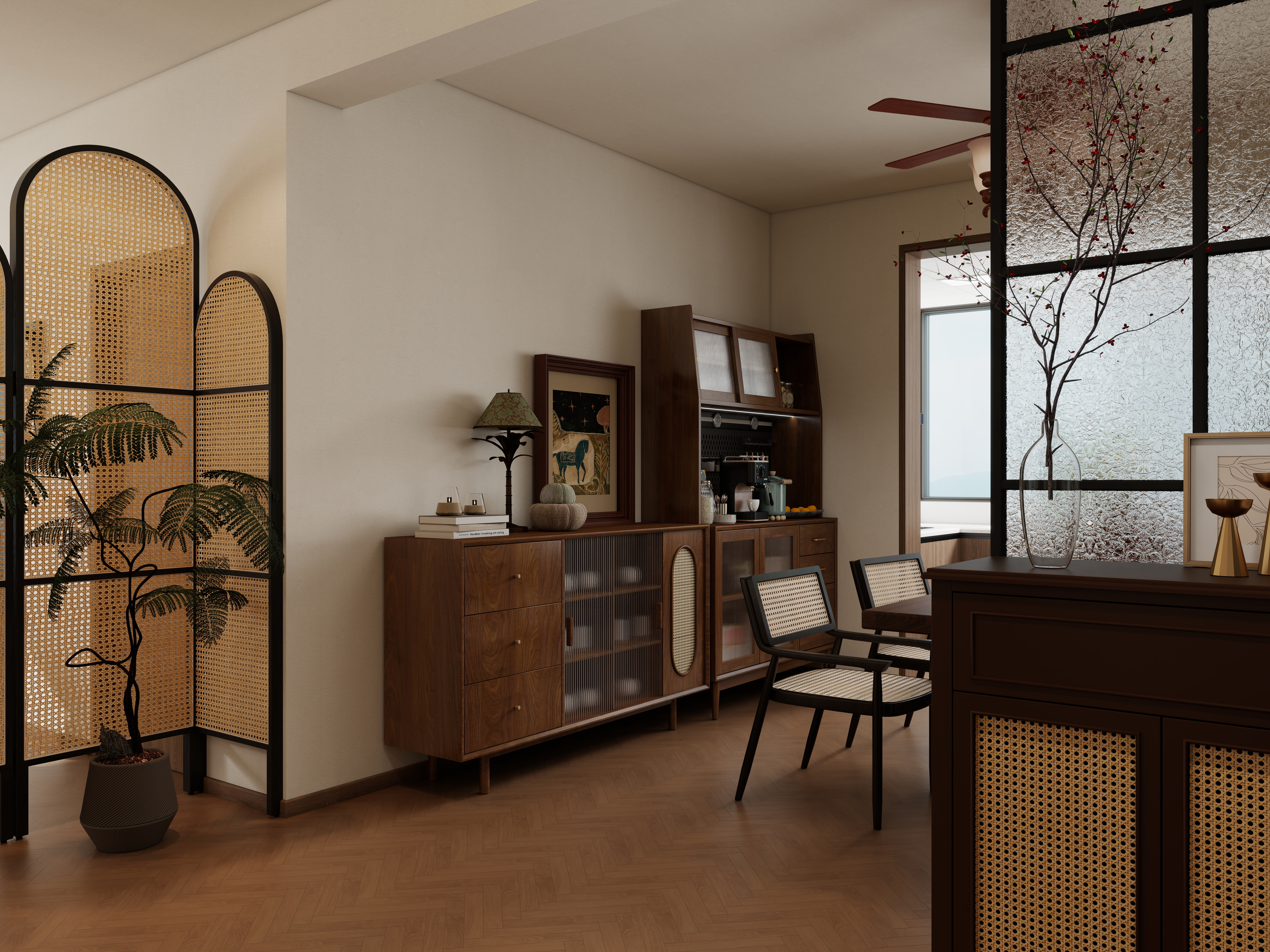 苏哲xsy-3月烟台旧房改造布局图(最终)一层客餐厅装修效果图第3张