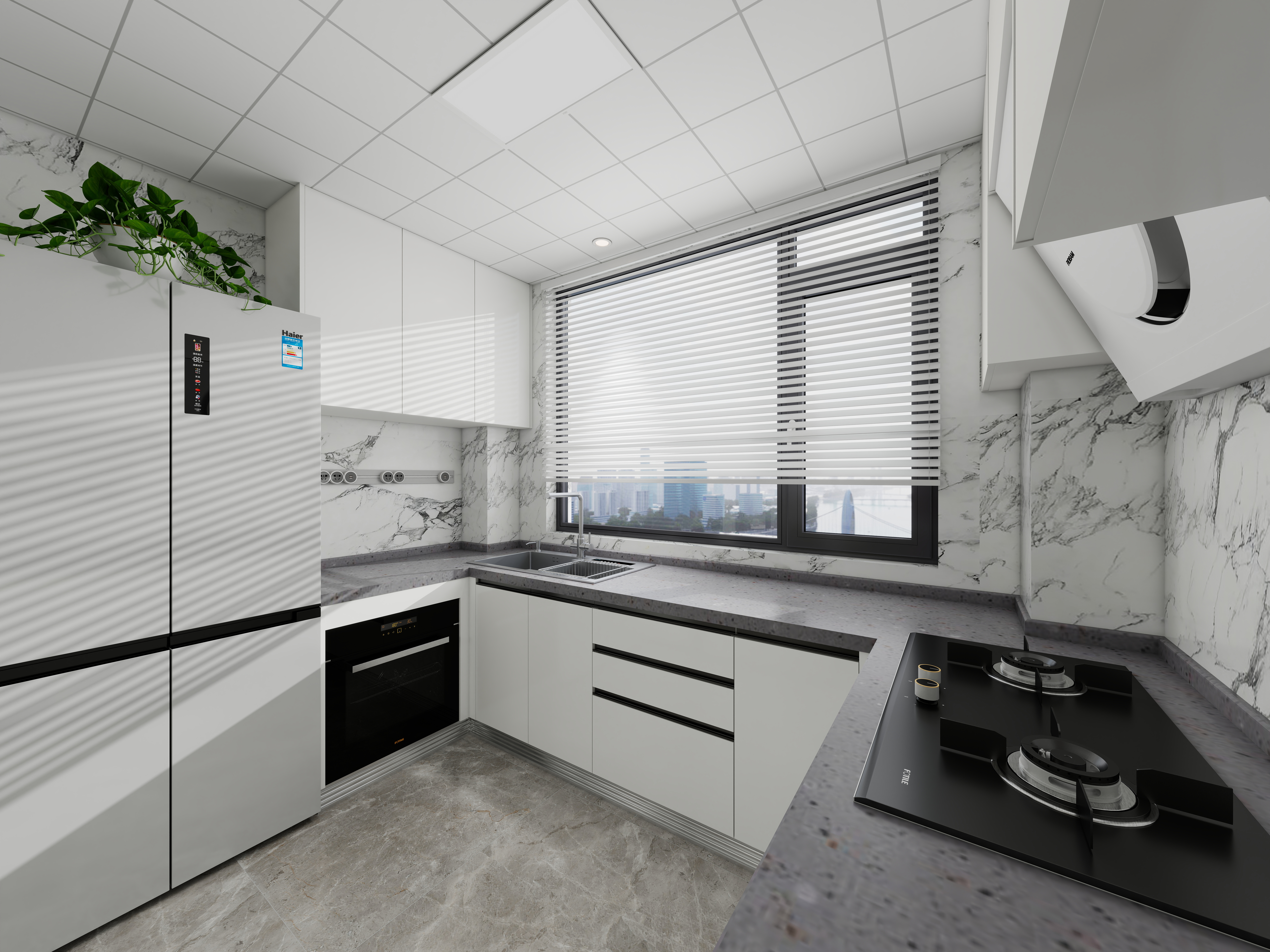 陈晓琛-浞景岸边~3室2厅1卫1厨1阳一层客餐厅装修效果图第5张