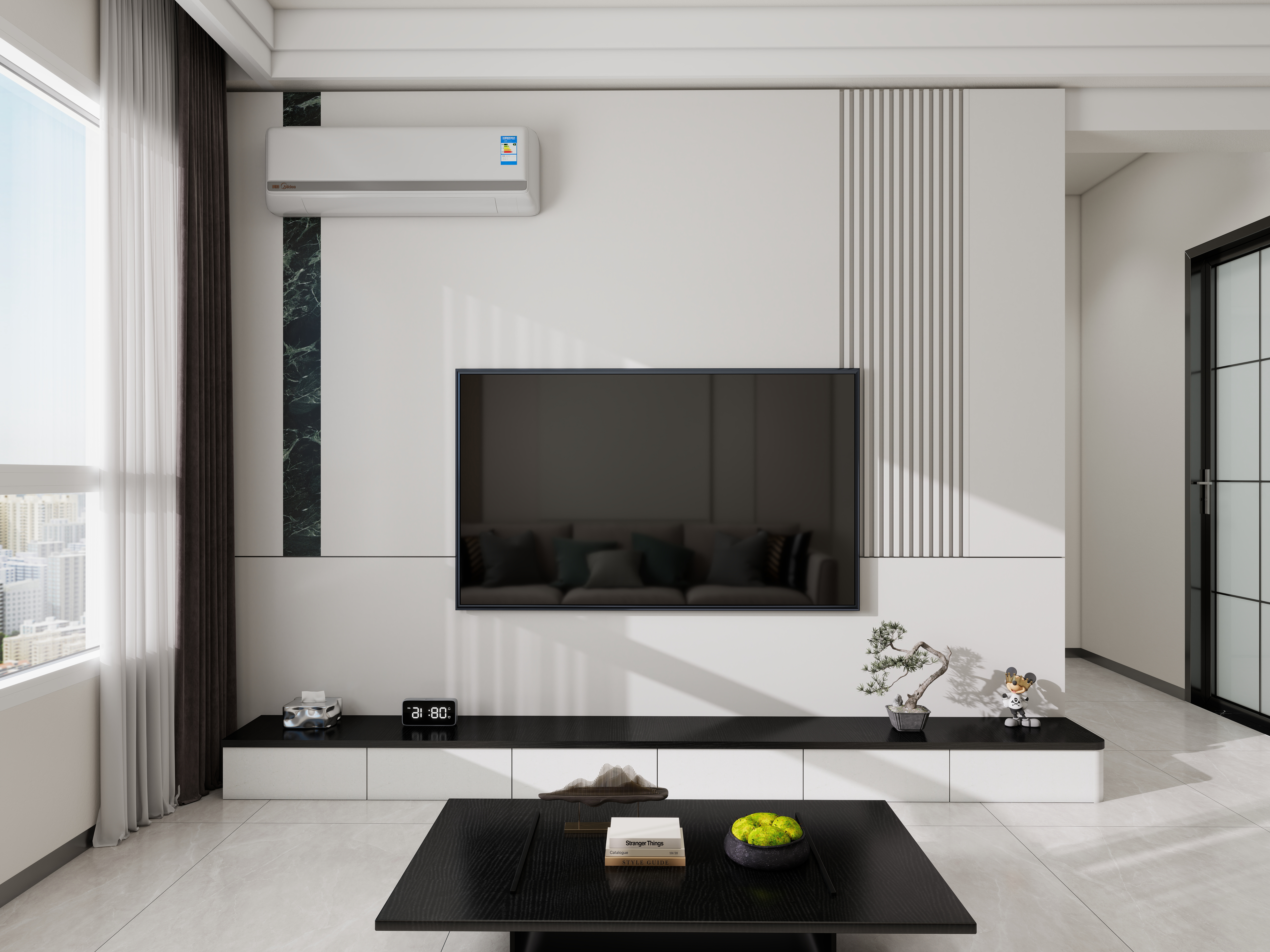 500一套_韩昊霖-万人小区58㎡2室一层客餐厅装修效果图第3张