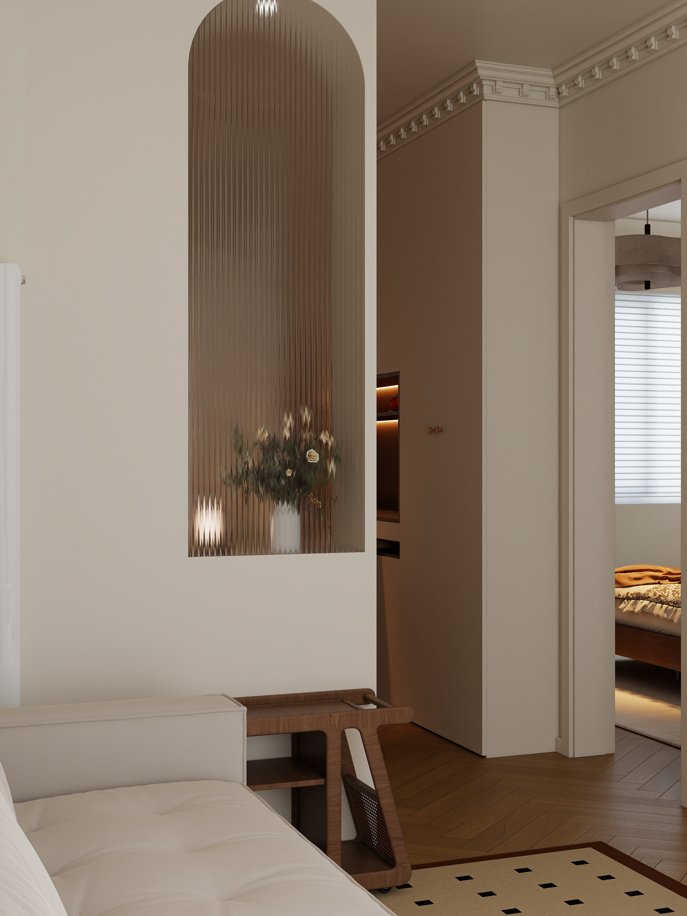 效果表现工作室-奶油中古-装修设计方案