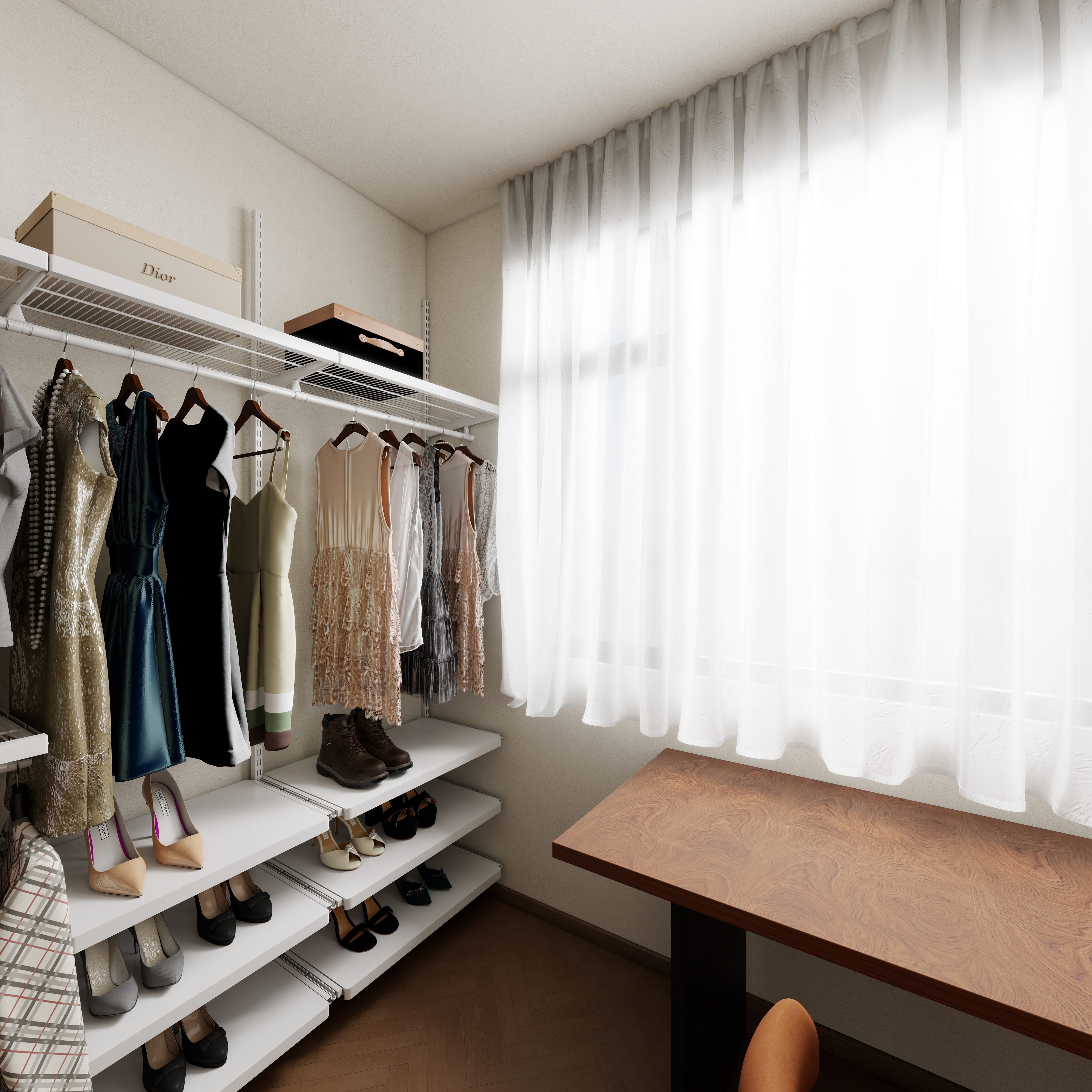 苏哲xsy-3月烟台旧房改造布局图(最终)一层衣帽间装修效果图第3张