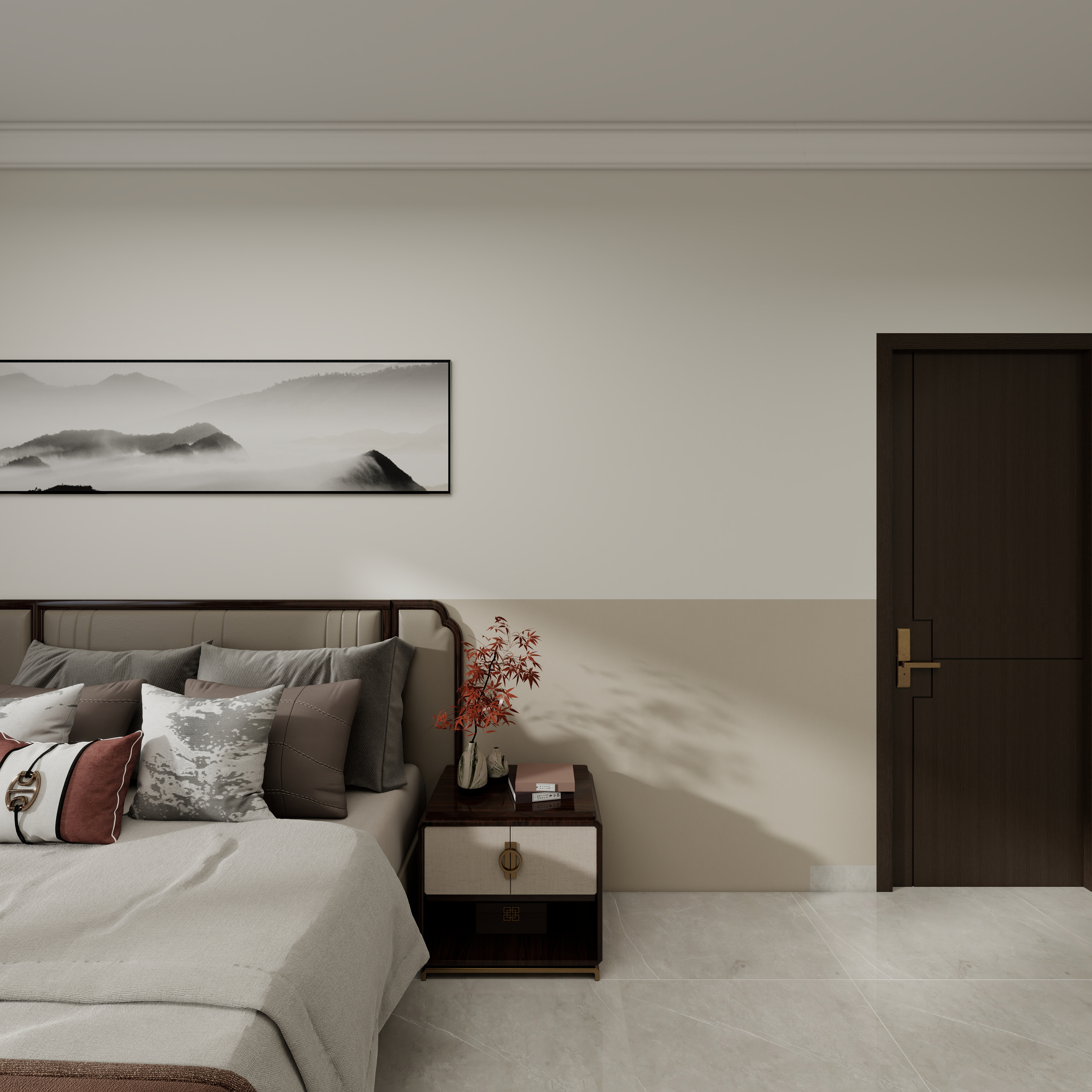 中国大华子-154㎡5室一层主卧装修效果图第4张