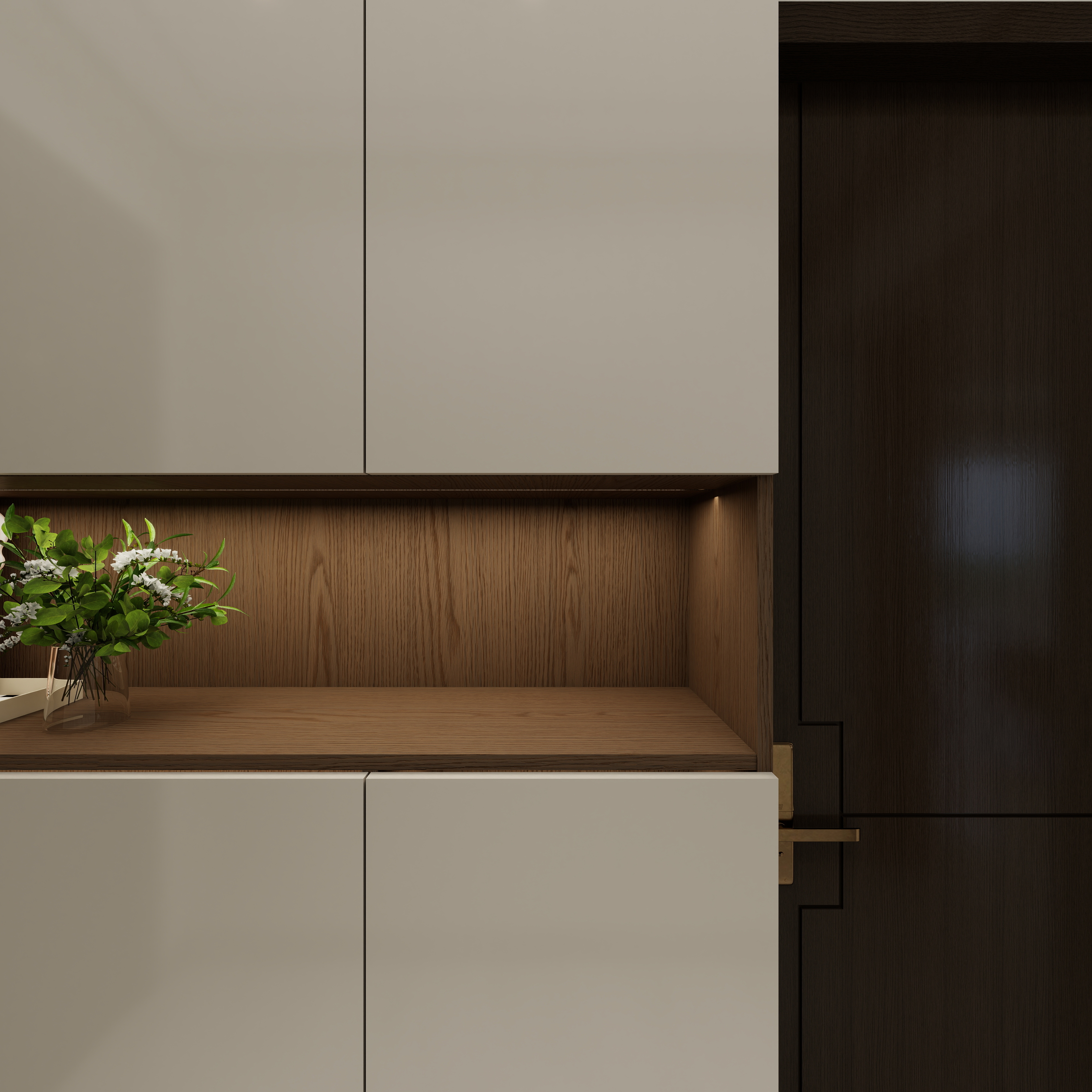 中国大华子-154㎡5室一层入户玄关装修效果图第2张