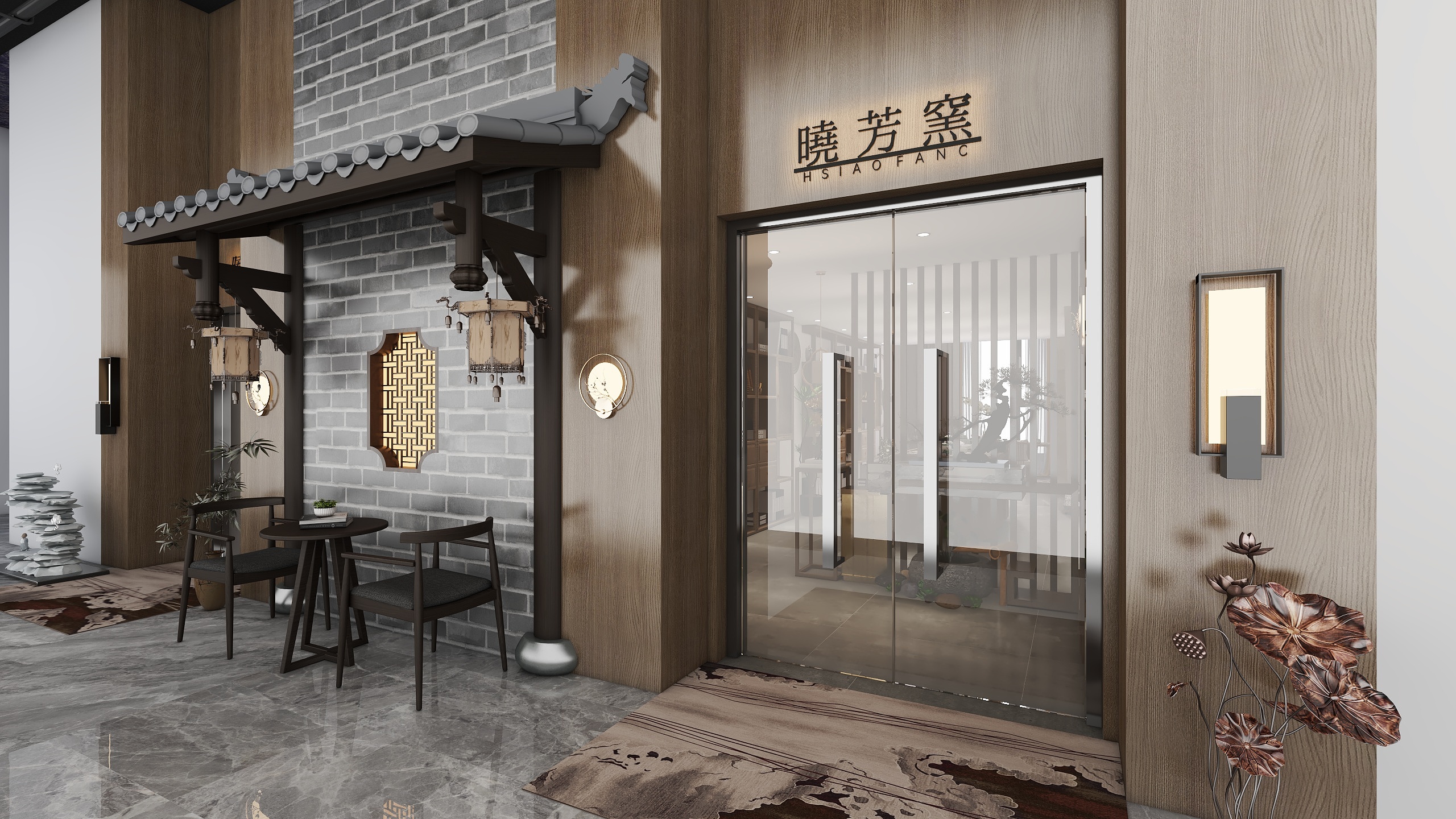 ZHI空间丁设计-茶馆-古色古香-装修设计方案