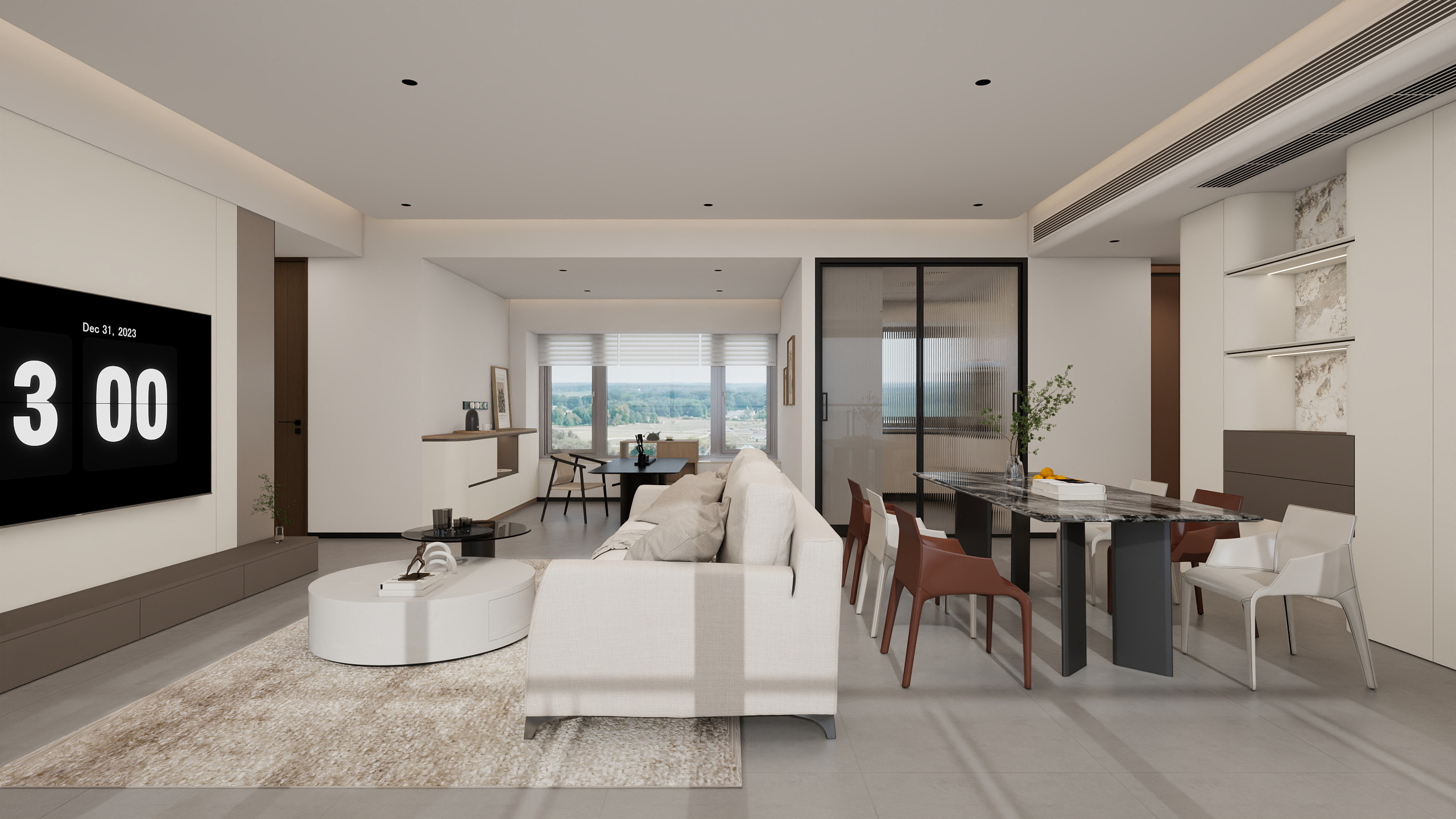 CrazyKen-横琴玺126㎡3房两卫装修效果图