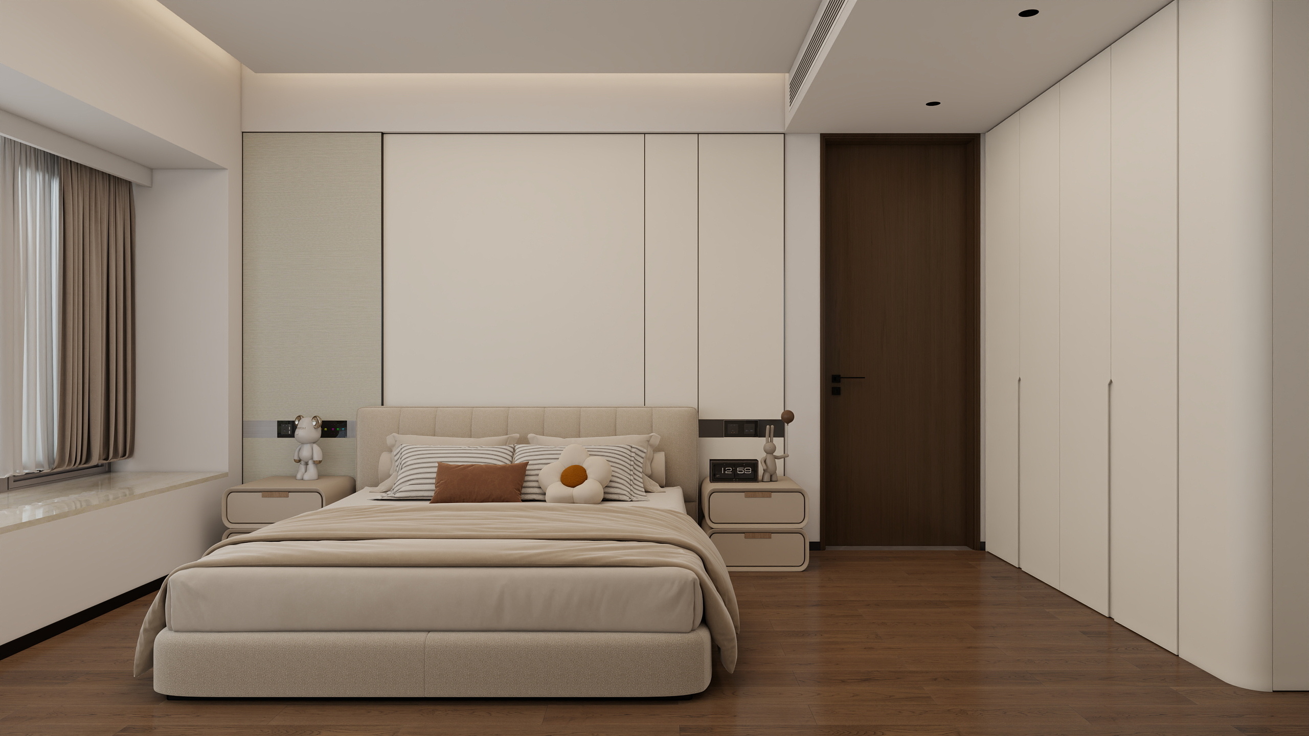 CrazyKen-横琴玺126㎡3房两卫装修效果图