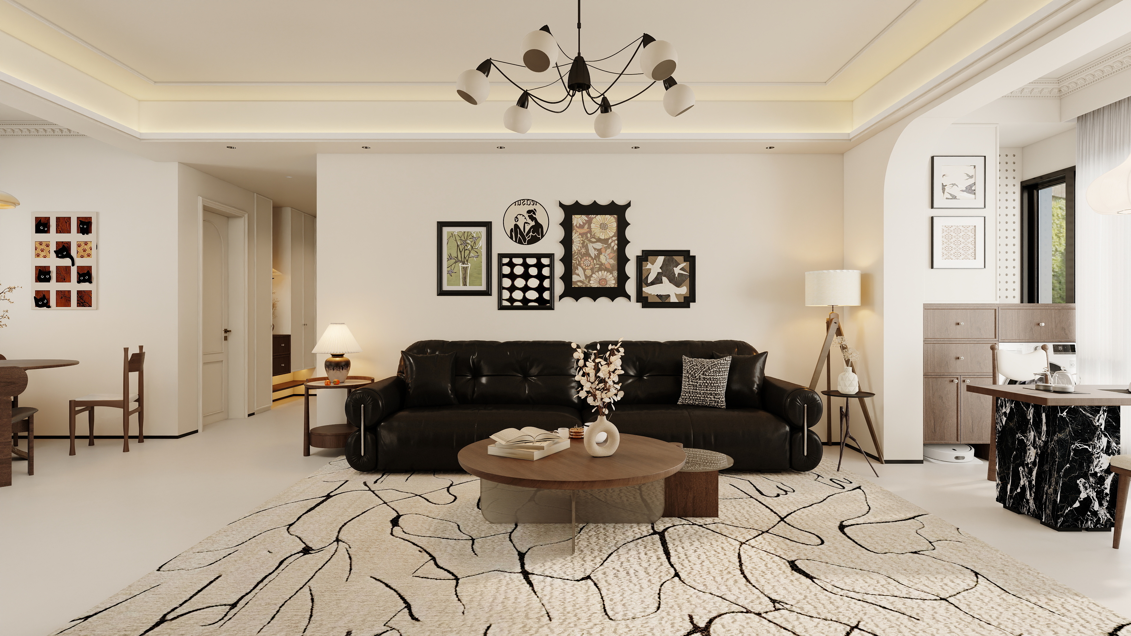 设计师1朱工-中古风 -装修设计方案