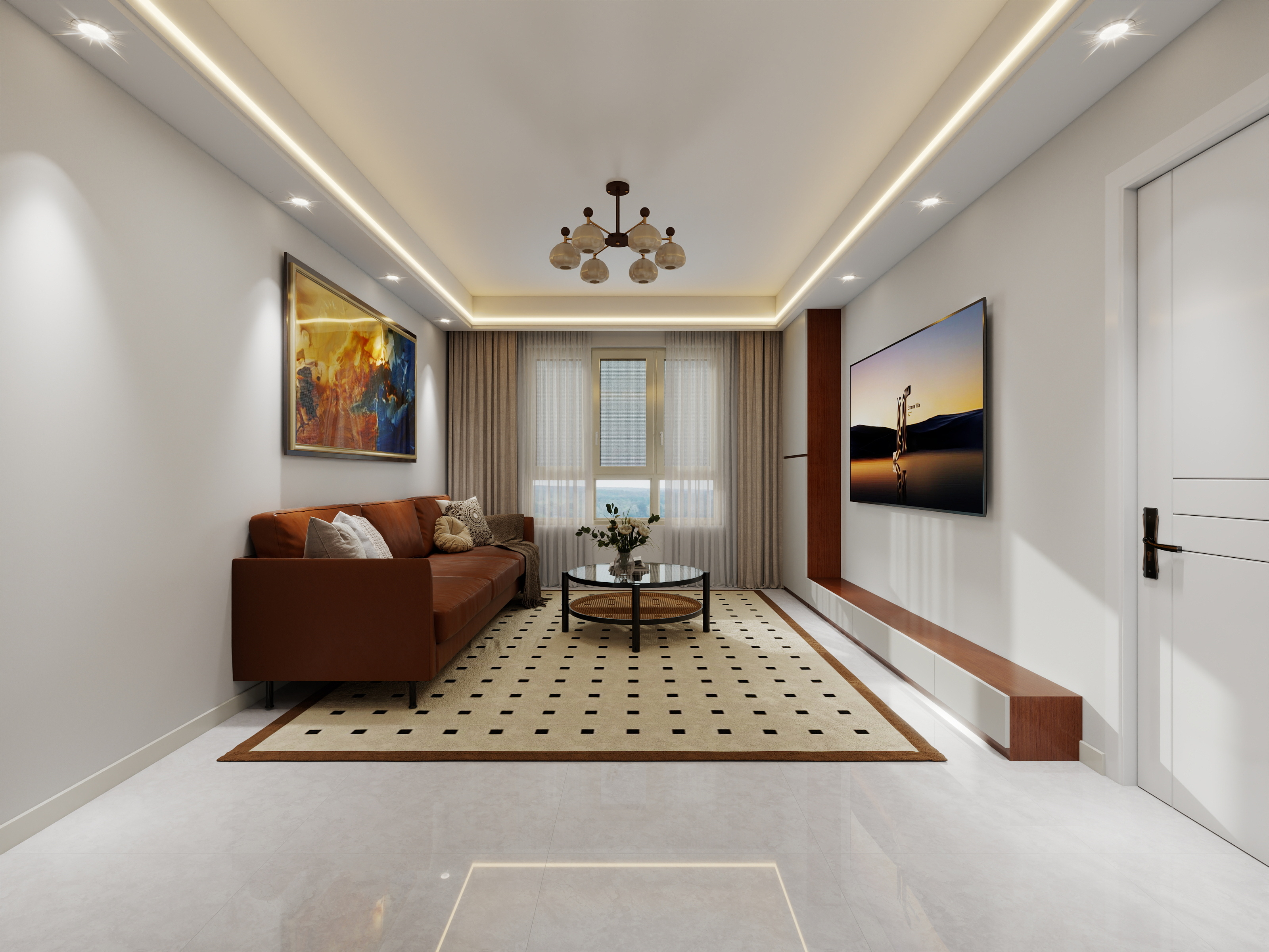 设计田工-盛世滨江95平-装修设计方案