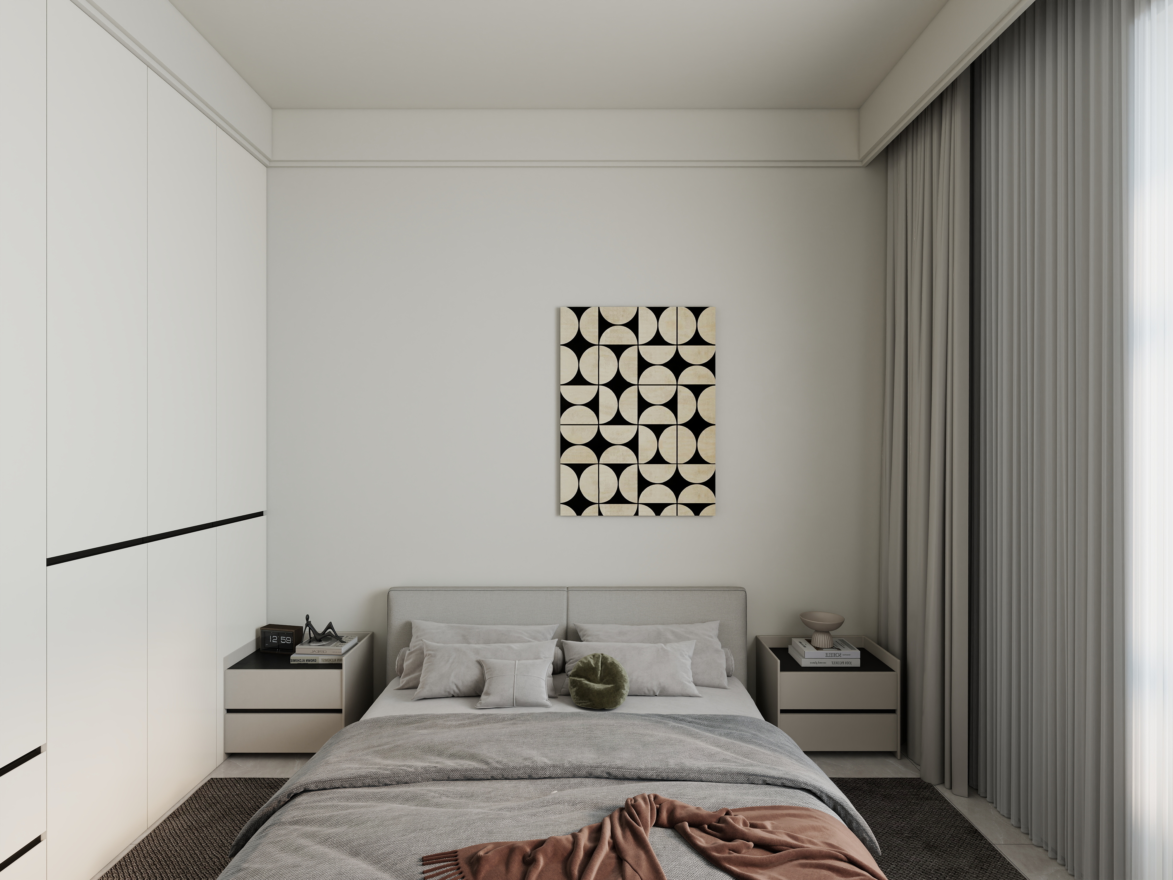 艺雅丽-104平现代简约装修效果图