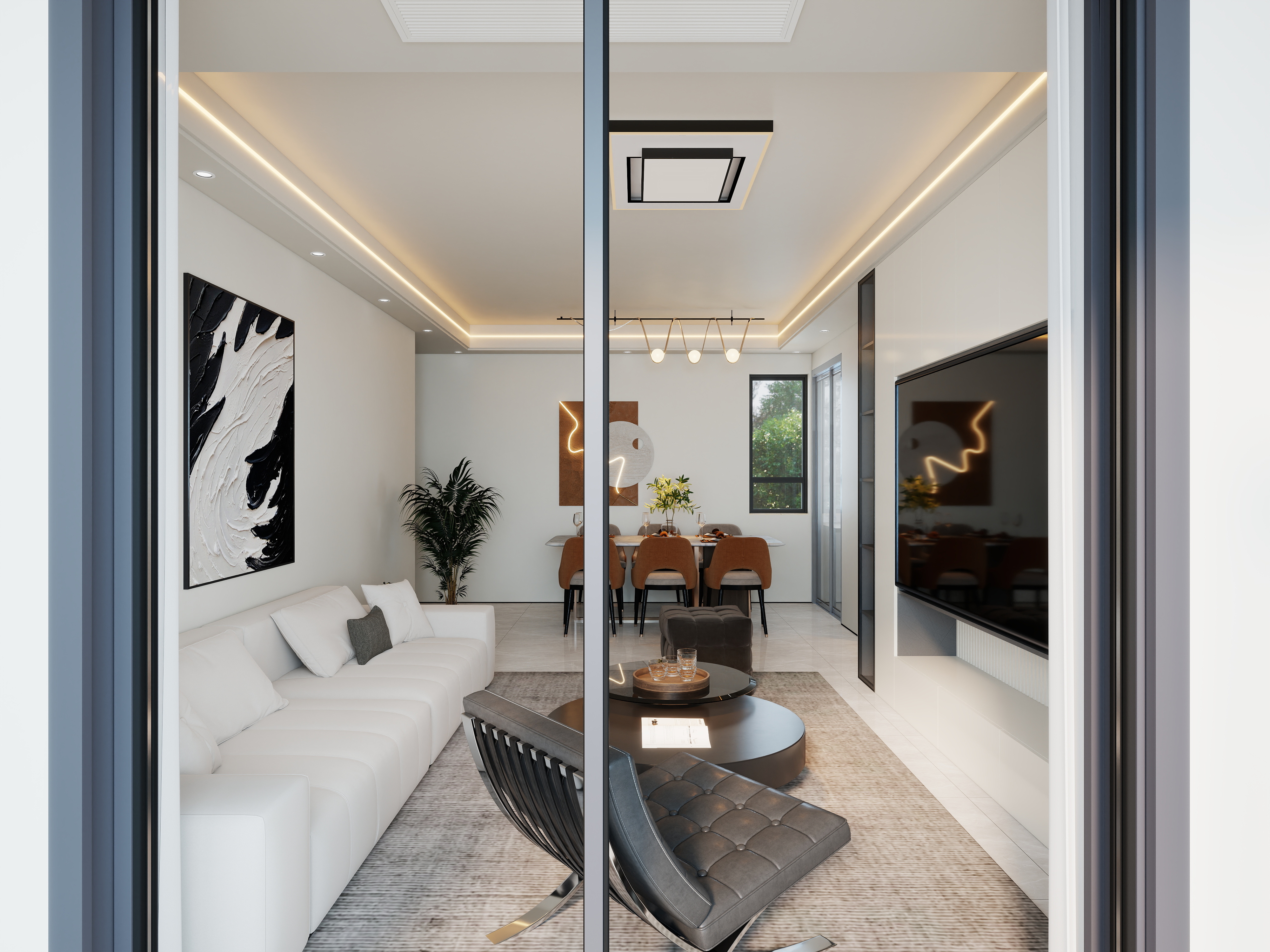 艺雅丽-104平现代简约装修效果图