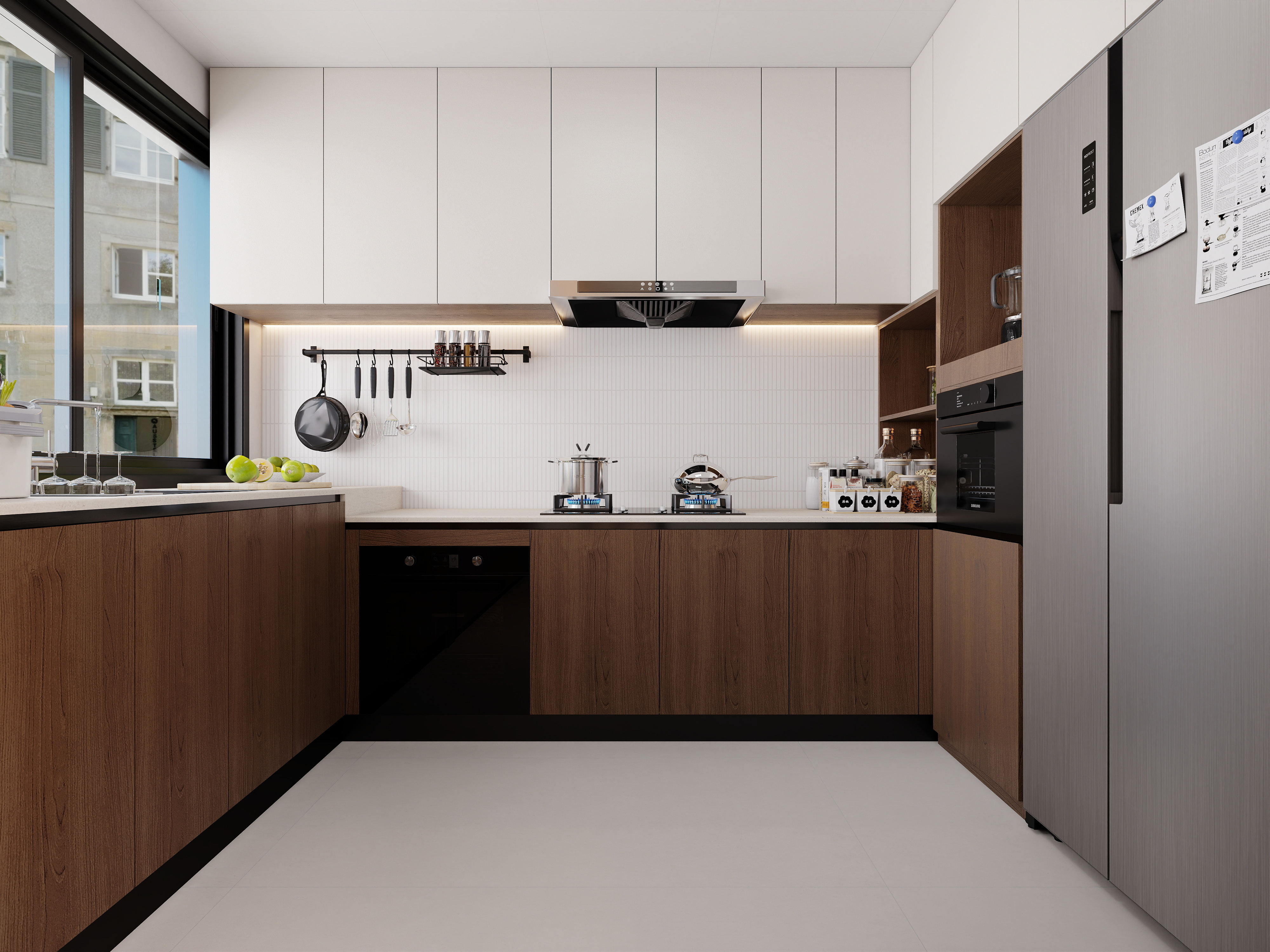 酷空间效果图-奶油中古风-装修设计方案