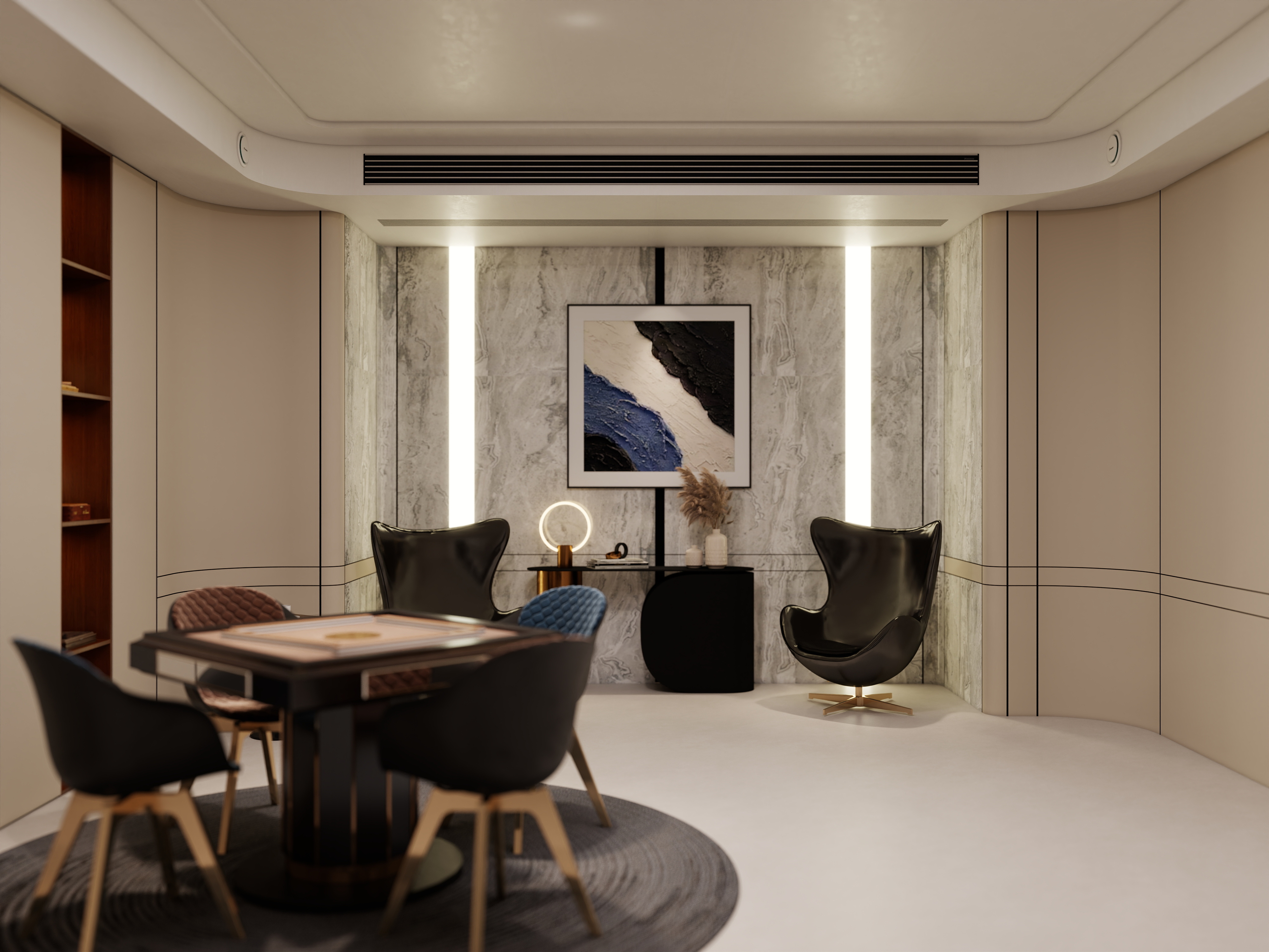 大金空调官方-老钱风雪茄室 | 解锁豪宅奢想空间-装修设计方案