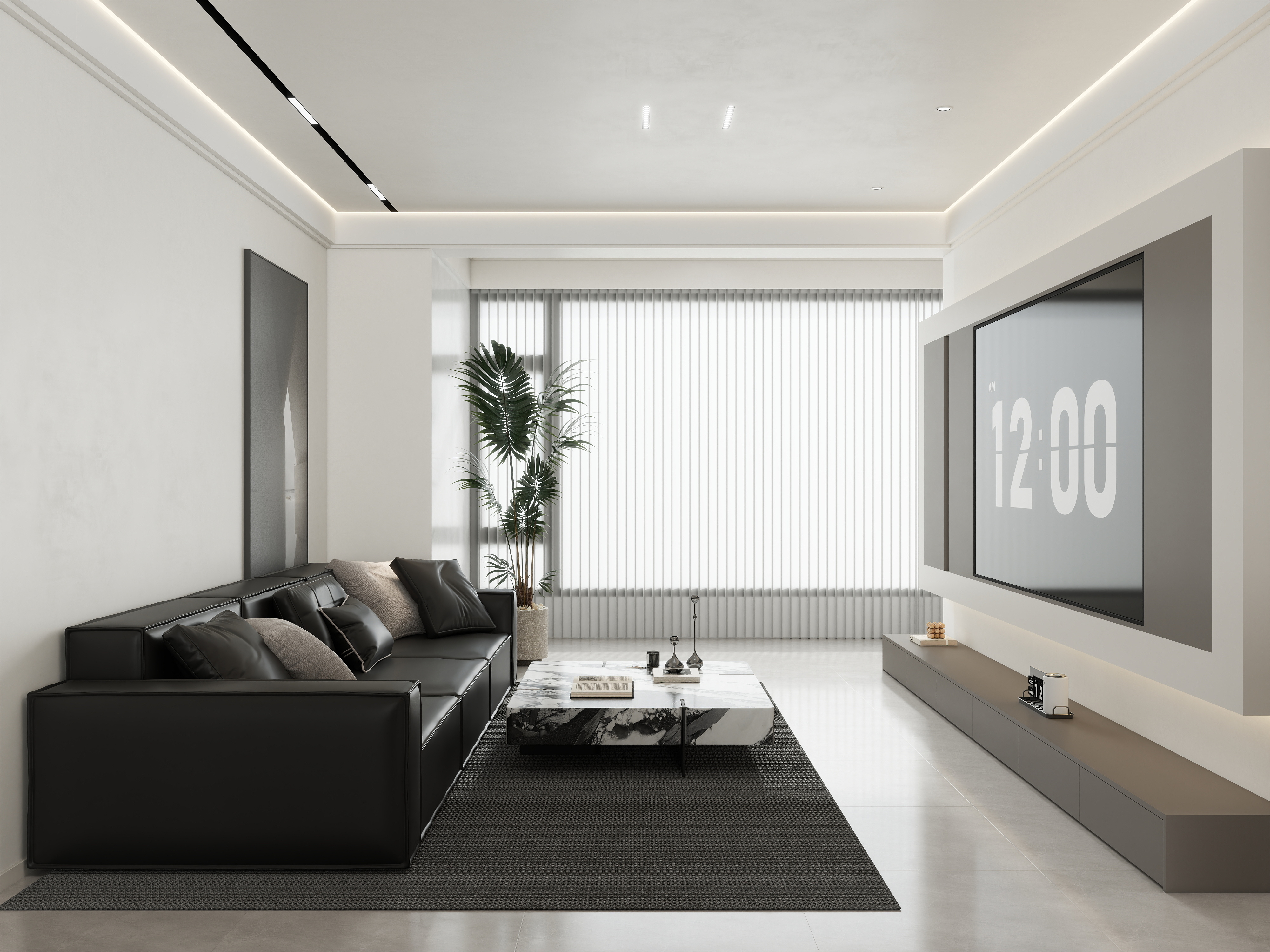 庄育霖-御龙湾115平现代3室装修效果图